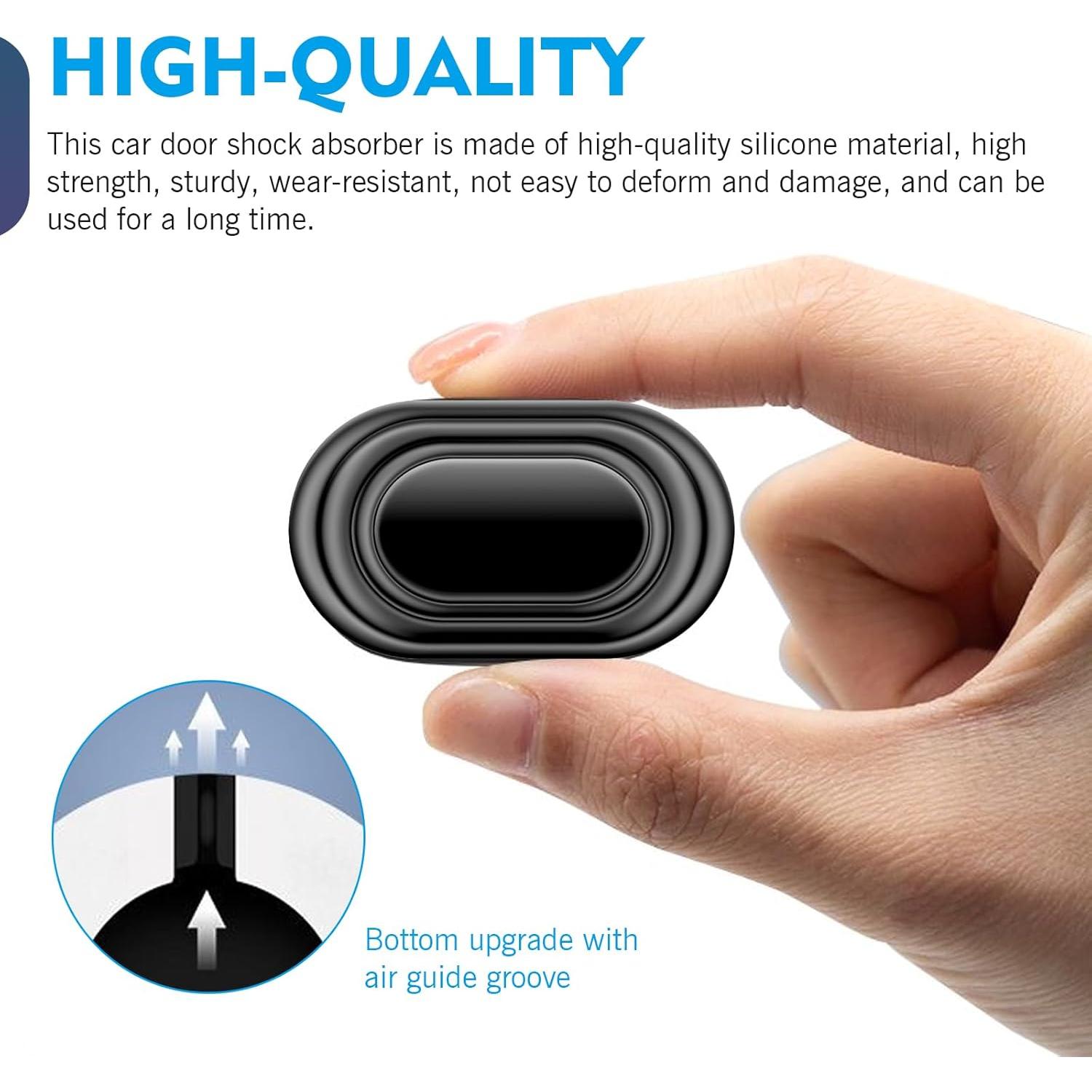 Amortiguadores de Puerta SLIMI 16 PCS Silicona Anticolisión Negro