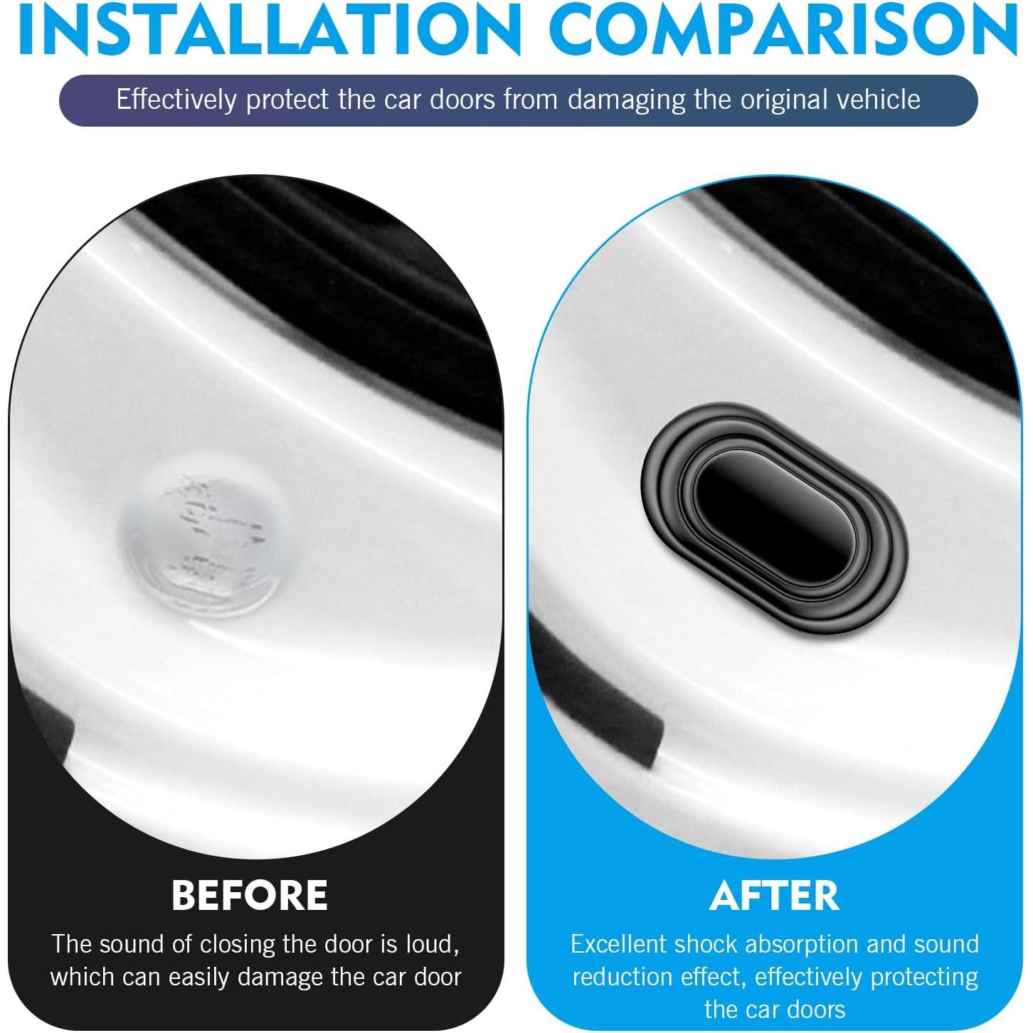 Amortiguadores de Puerta SLIMI 16 PCS Silicona Anticolisión Negro