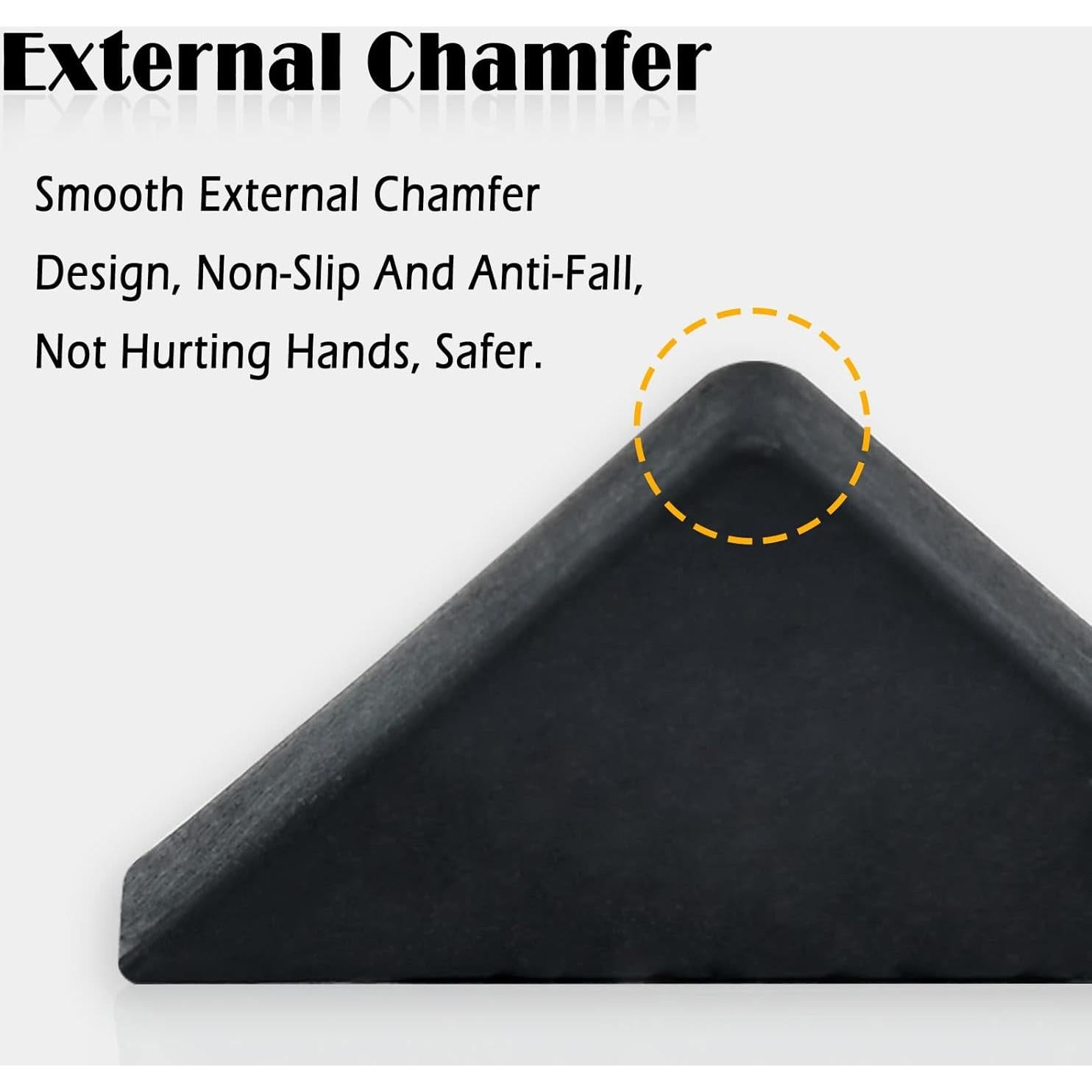 Protectores de Esquina de Plástico ERDANER 40pcs 32mm Negro