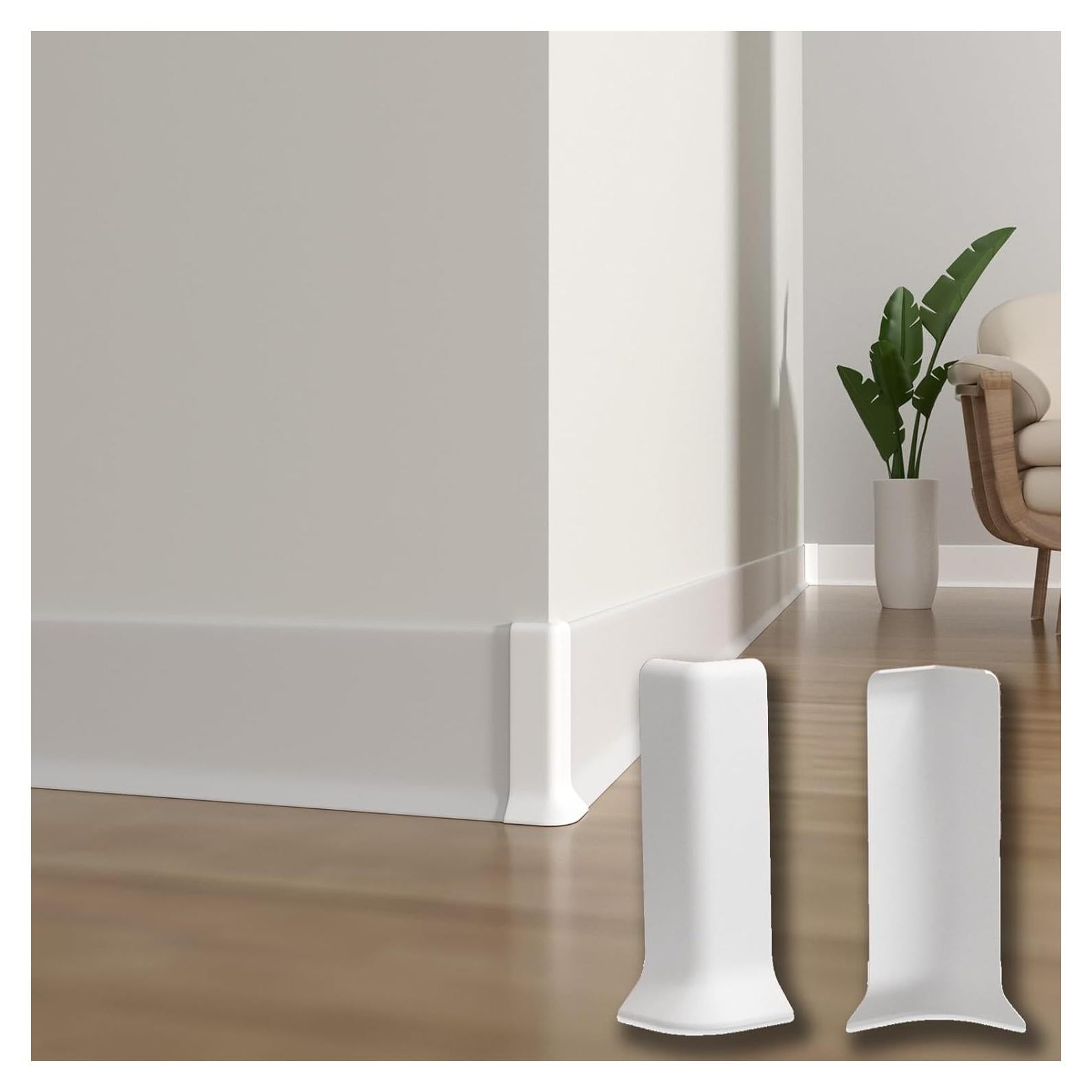 Bloques de Esquina Autoadhesivos Risunpet 10cm 4 Piezas Blancos