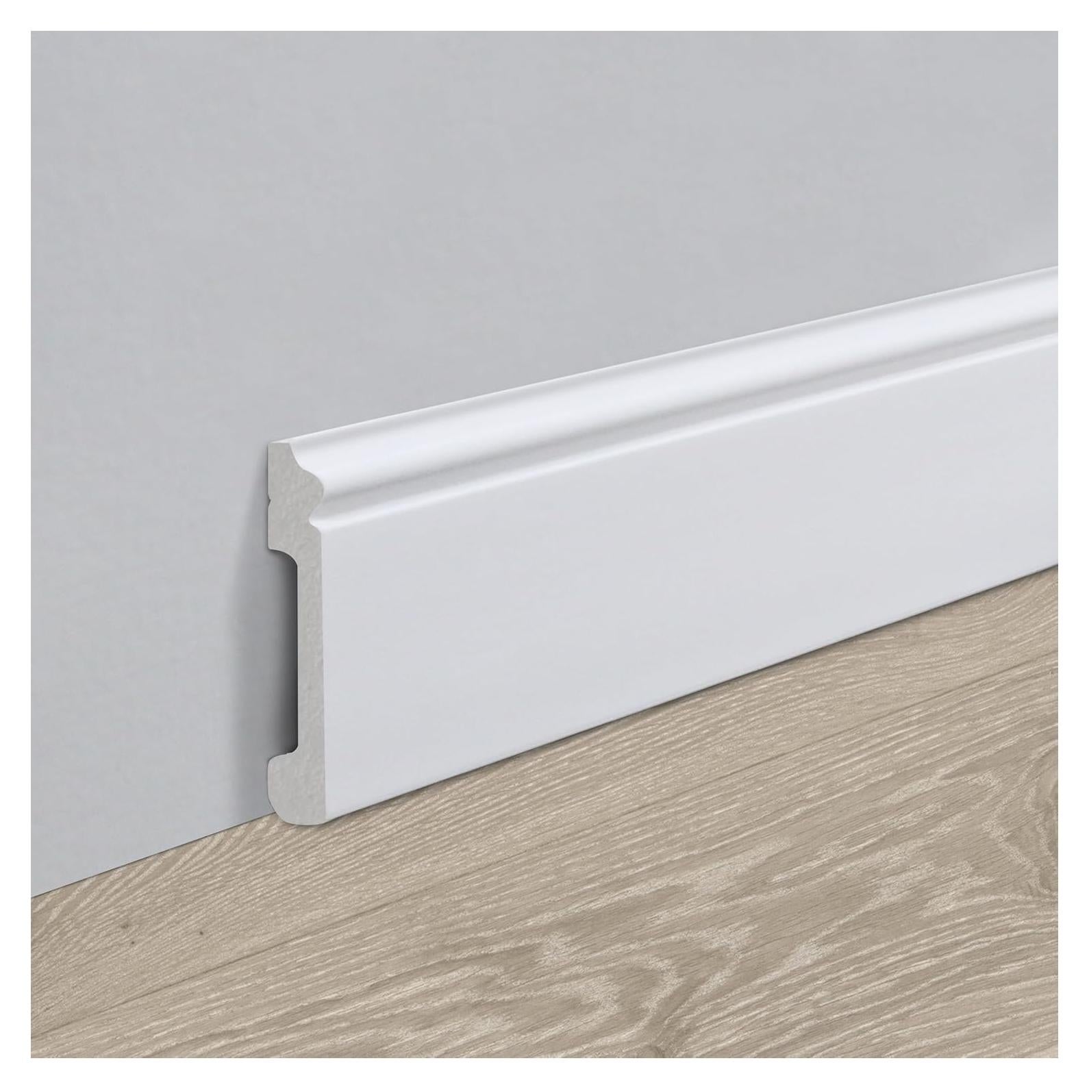 Moldura de Zócalo de Pared Sunnyglade 10 Piezas 113 x 8 cm