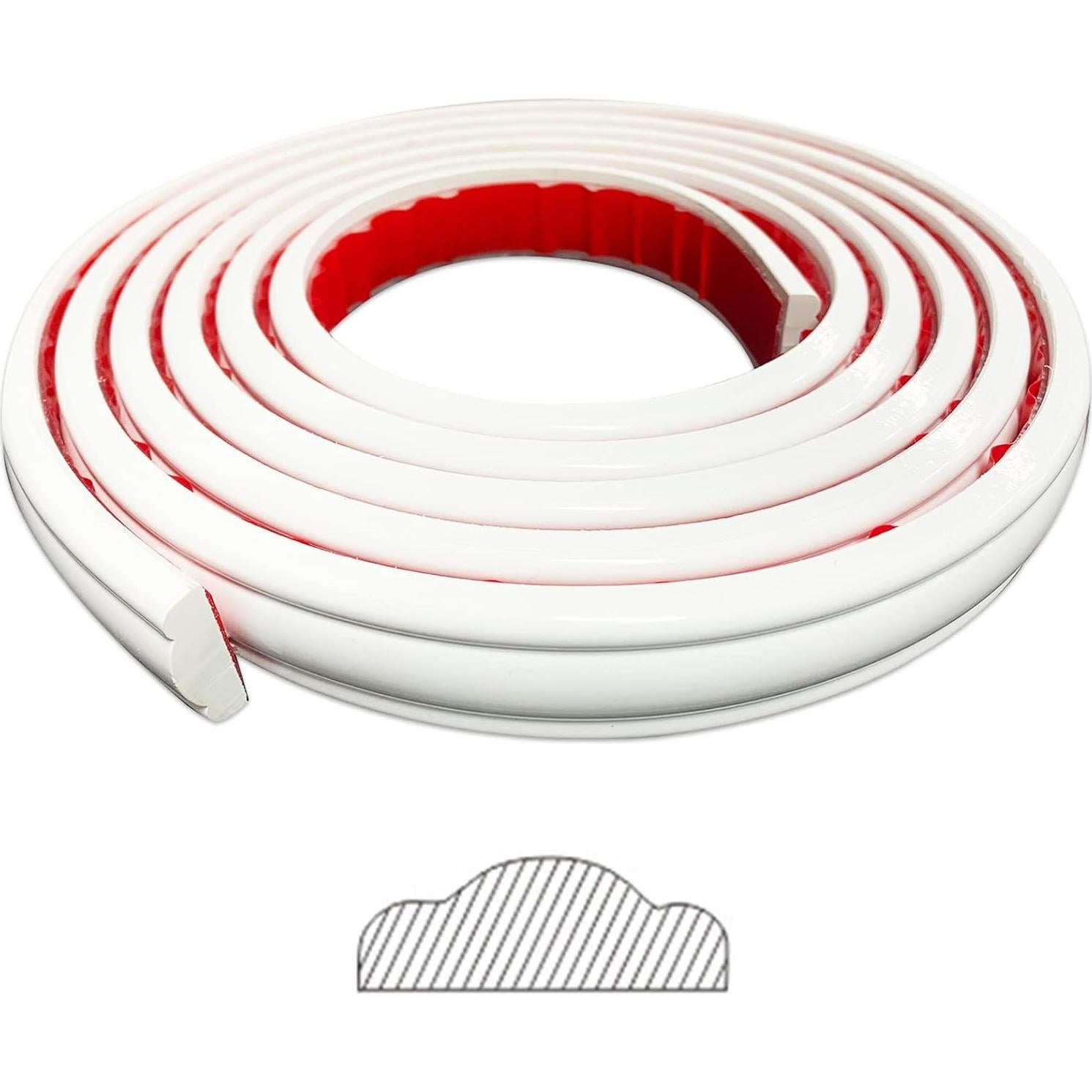 Moldura Autoadhesiva Gaahing 3m x 2.8cm Decoración DIY Blanca