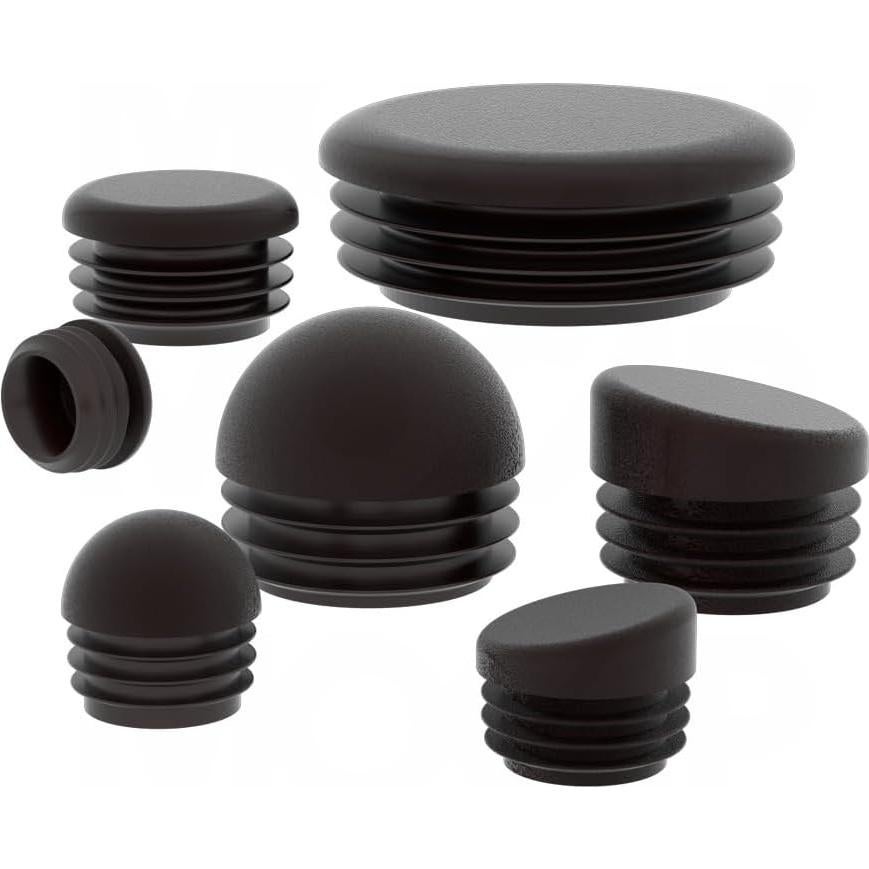 Plugs for Round Tubes - LDPE Round Tubing Plug - for 15mm Tubes - Tube Wall: 1-2mm - Flat - Gray LDPE MOCAP RN15MAGR1 (qty5000)