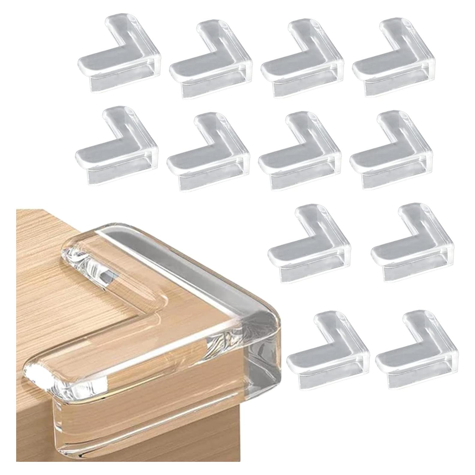 12 Protectores de Esquinas de Silicona Transparente Storite