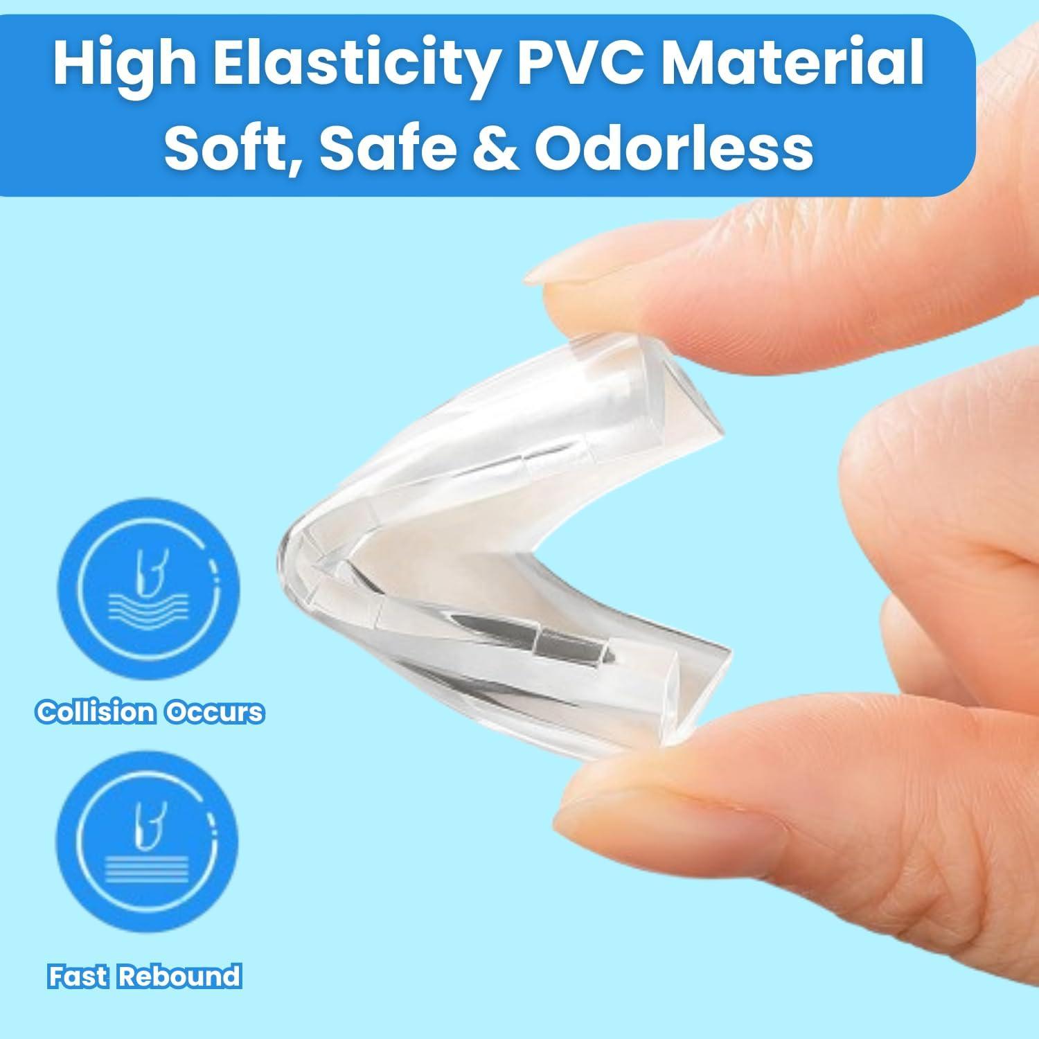 12 Protectores de Esquinas de Silicona Transparente Storite