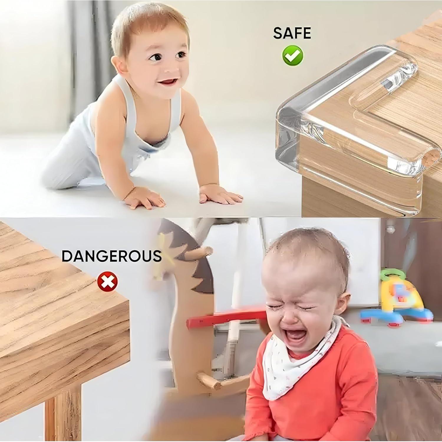 12 Protectores de Esquinas de Silicona Transparente Storite