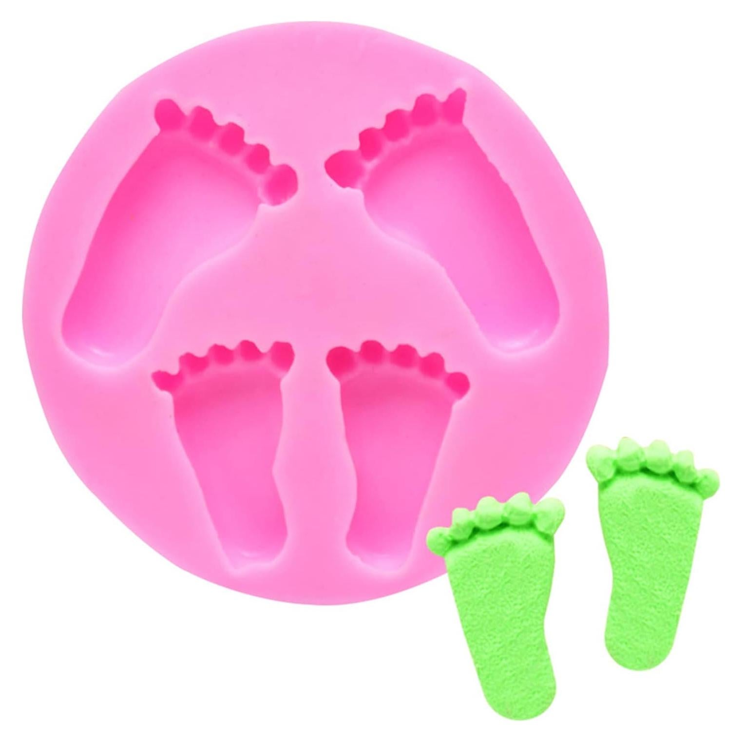 Molde de Silicona para Huellas de Bebé LHGOGO 9.5x9.5cm