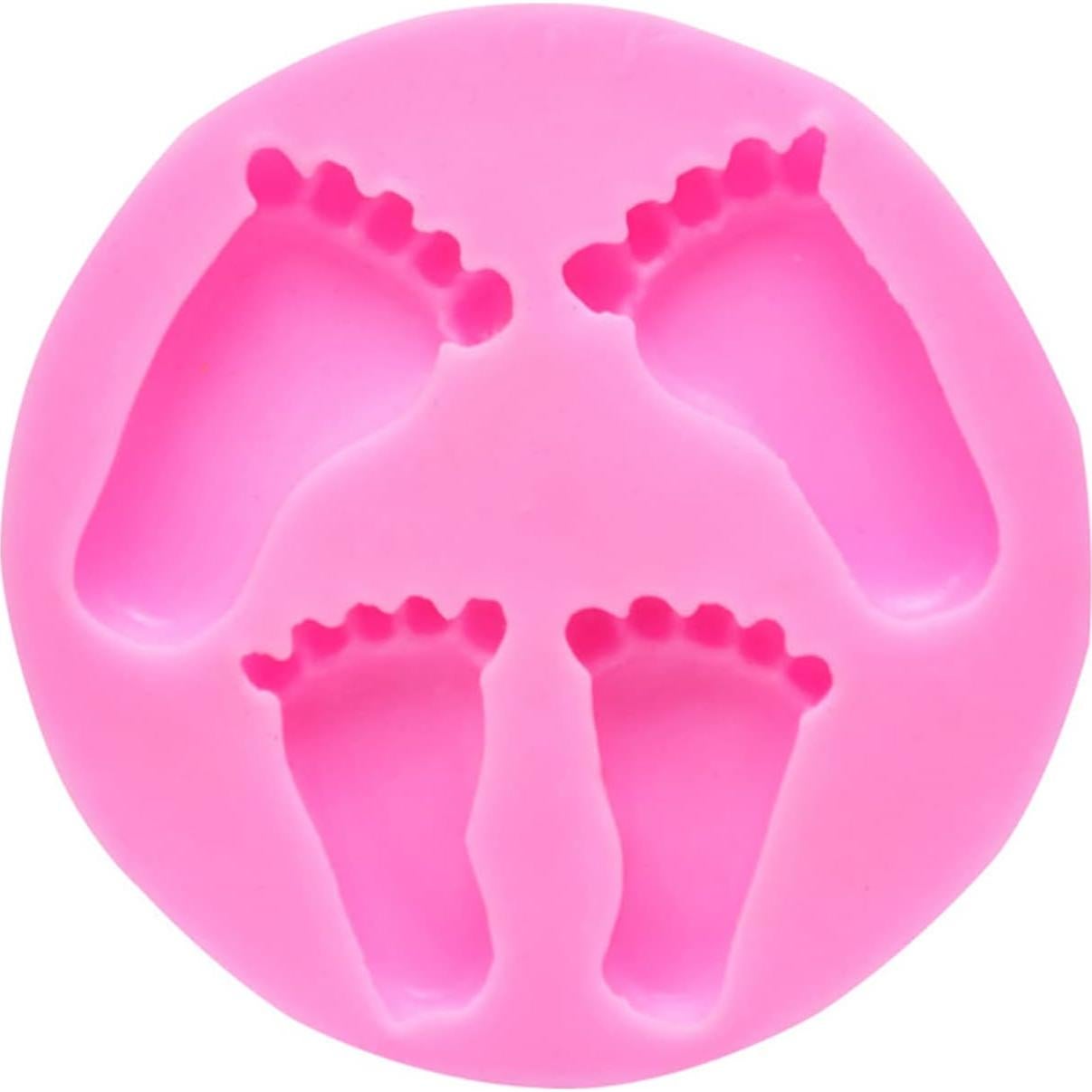 Molde de Silicona para Huellas de Bebé LHGOGO 9.5x9.5cm