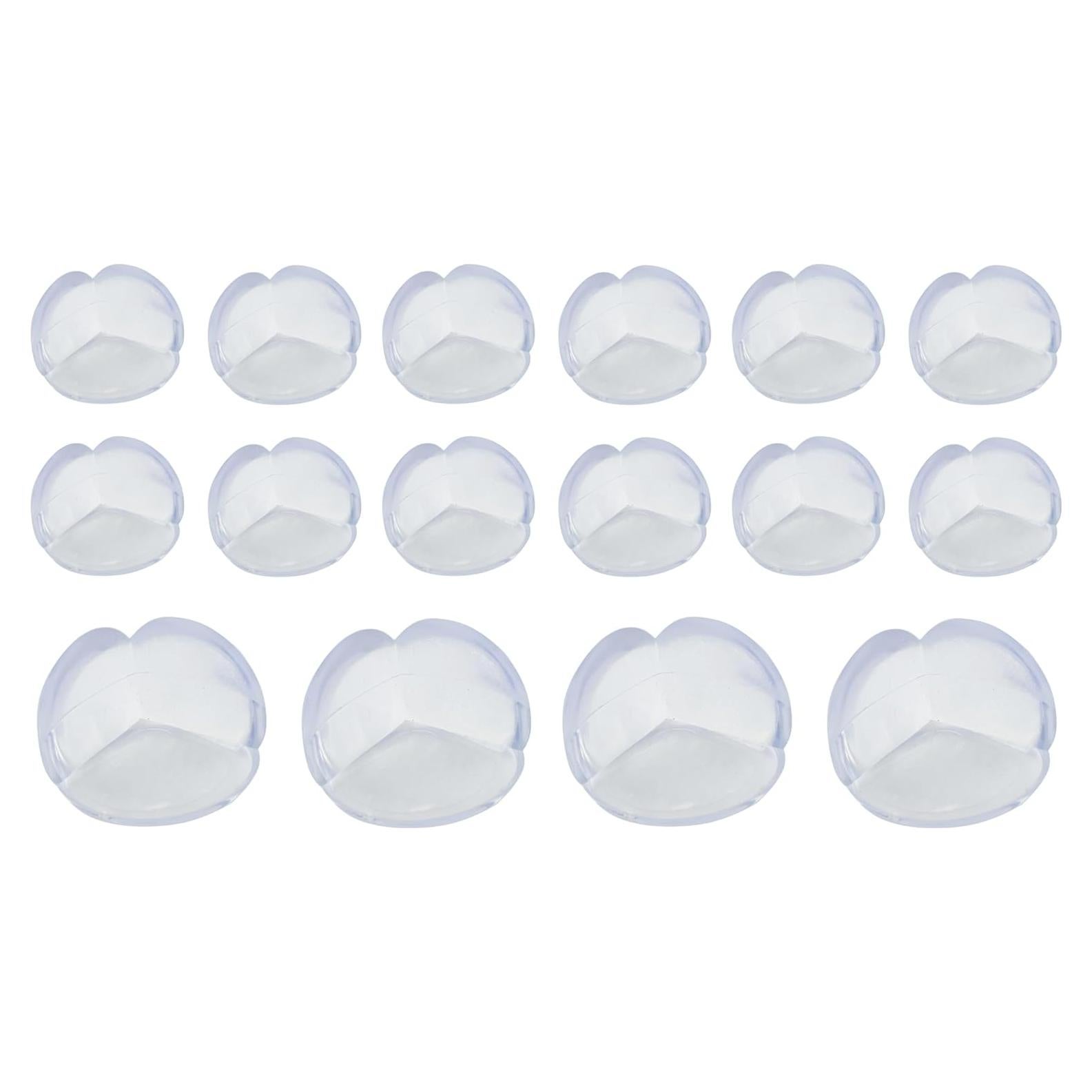 Protectores de Esquinas de Silicona GWOZI - 16 Pcs Transparentes