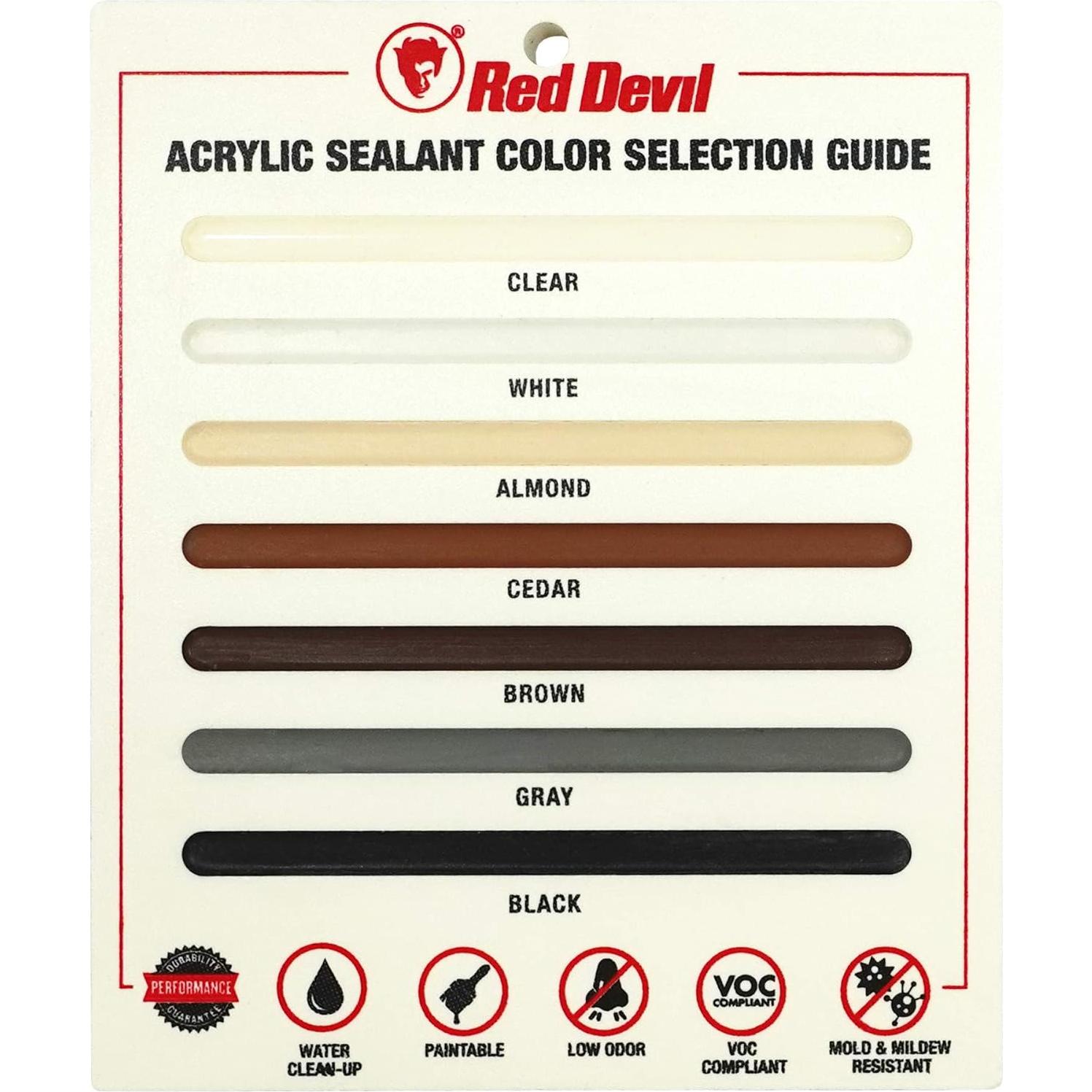 Sellador Acrílico Elastomérico Red Devil 0775 Blanco 155 g x12