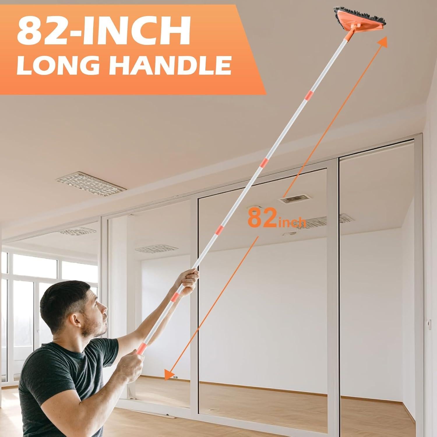 Mopa Triangular Limpiadora RONSUNG 208 cm con 6 Almohadillas