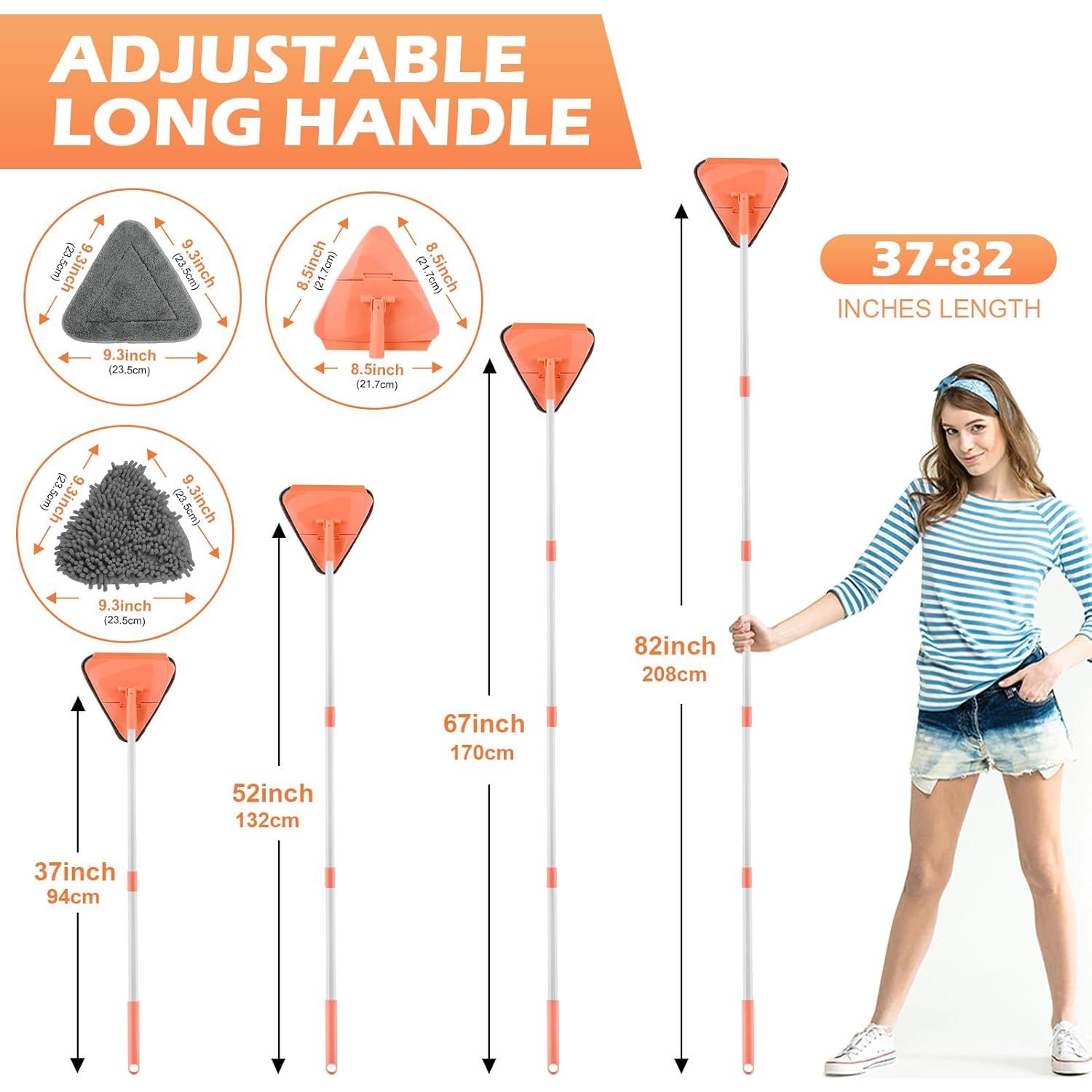 Mopa Triangular Limpiadora RONSUNG 208 cm con 6 Almohadillas