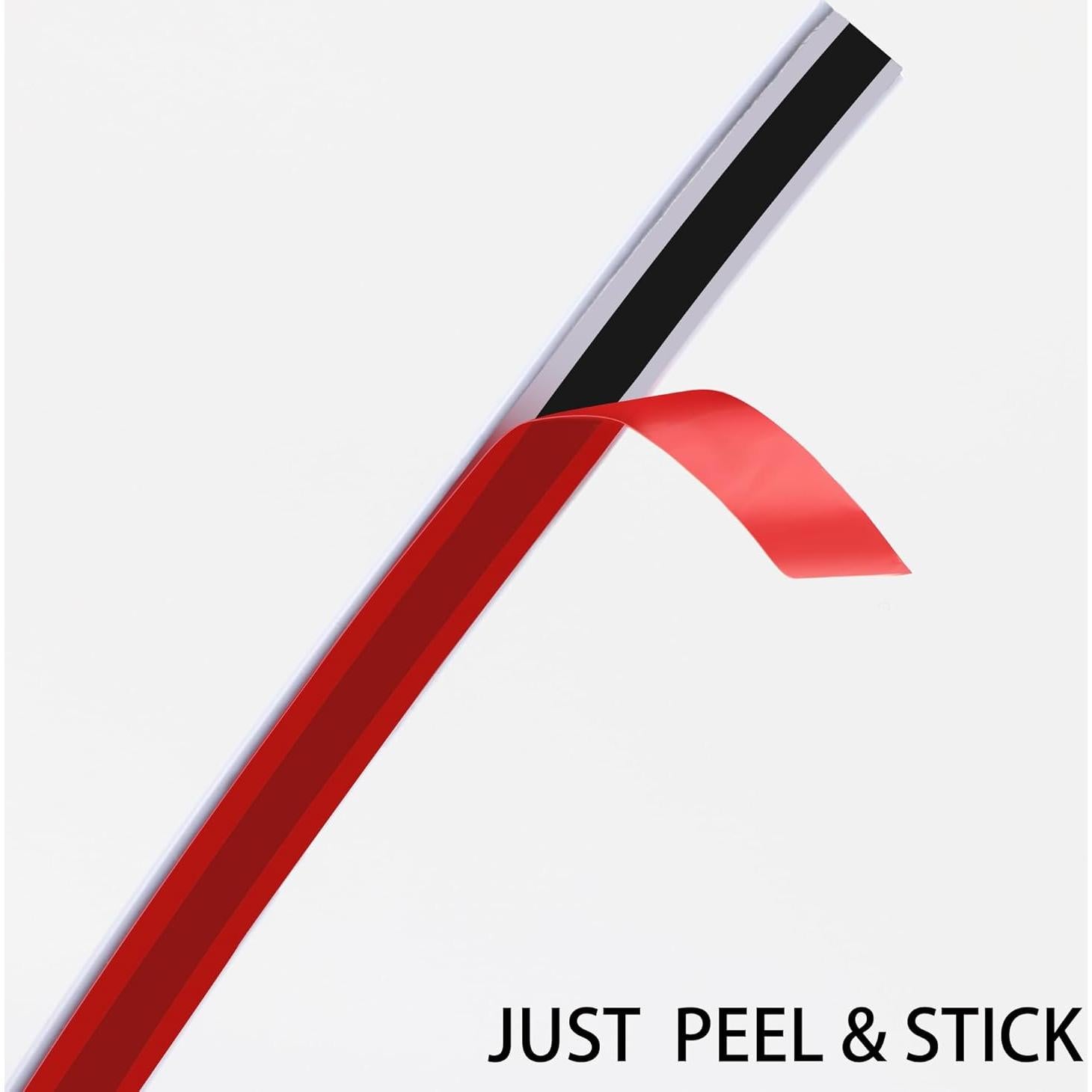 Moldura Autoadhesiva Trimold 10m x 8mm PVC Blanco Brillante