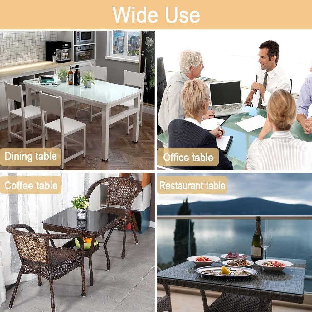 Almohadillas antideslizantes Xfenvs 24 PCS 20mm para mesa de vidrio