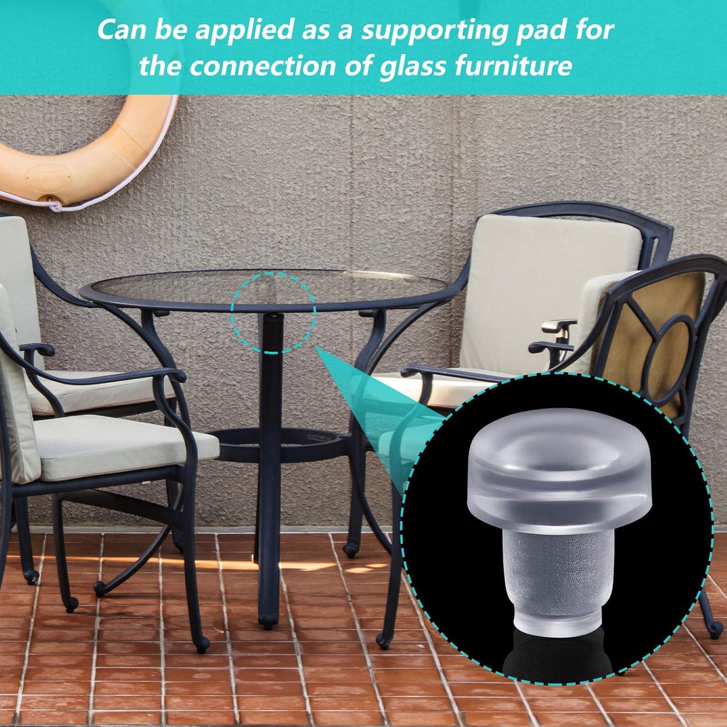 Topes de Vidrio para Mesa Jetec 50 Pcs Almohadillas Antideslizantes