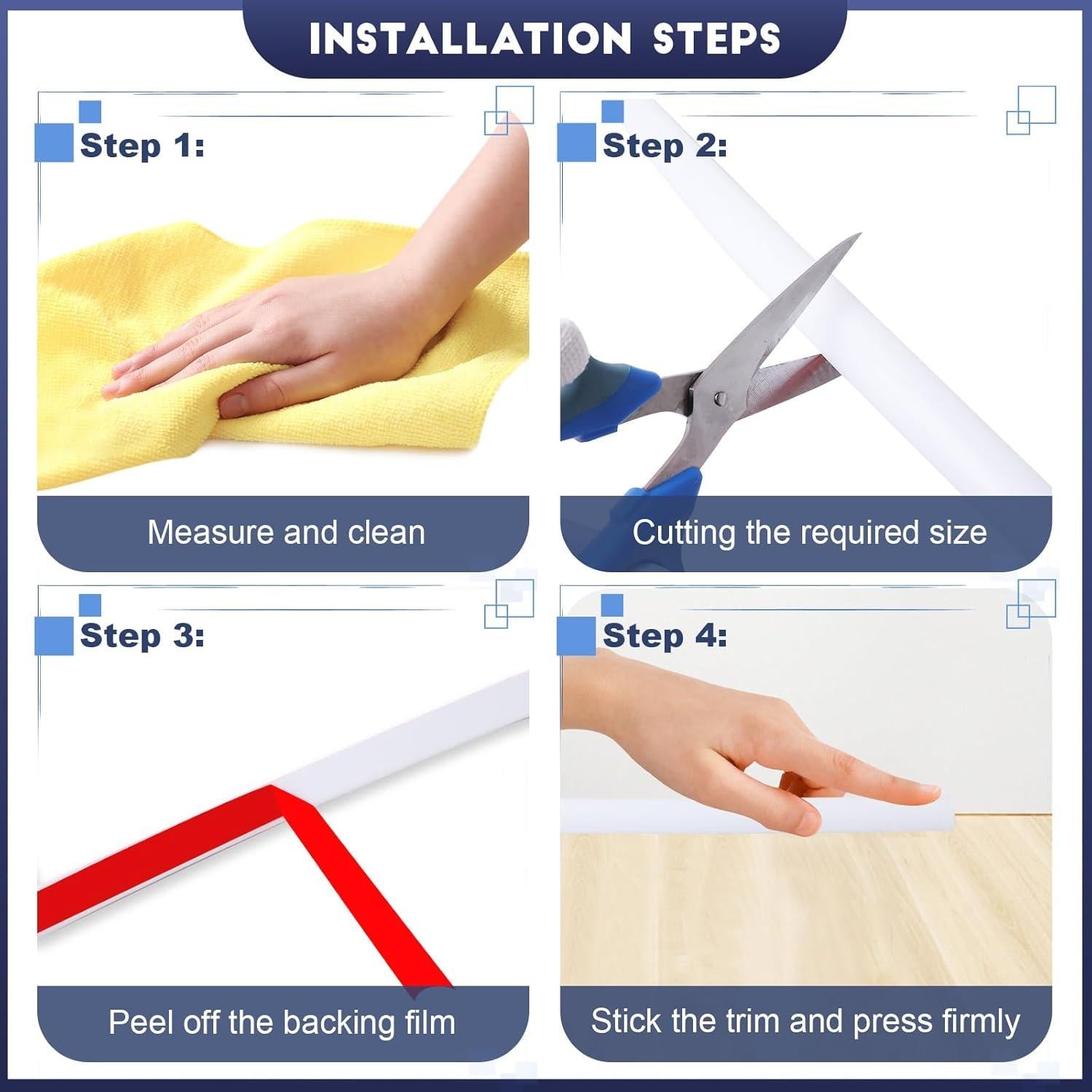 Moldura Flexible de Cuarto Redondo Storystore 1.27x350.52cm Caucho