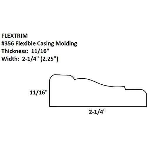 Moldaje Flexible FLEXTRIM #356 2.44m para Curvas y Paredes