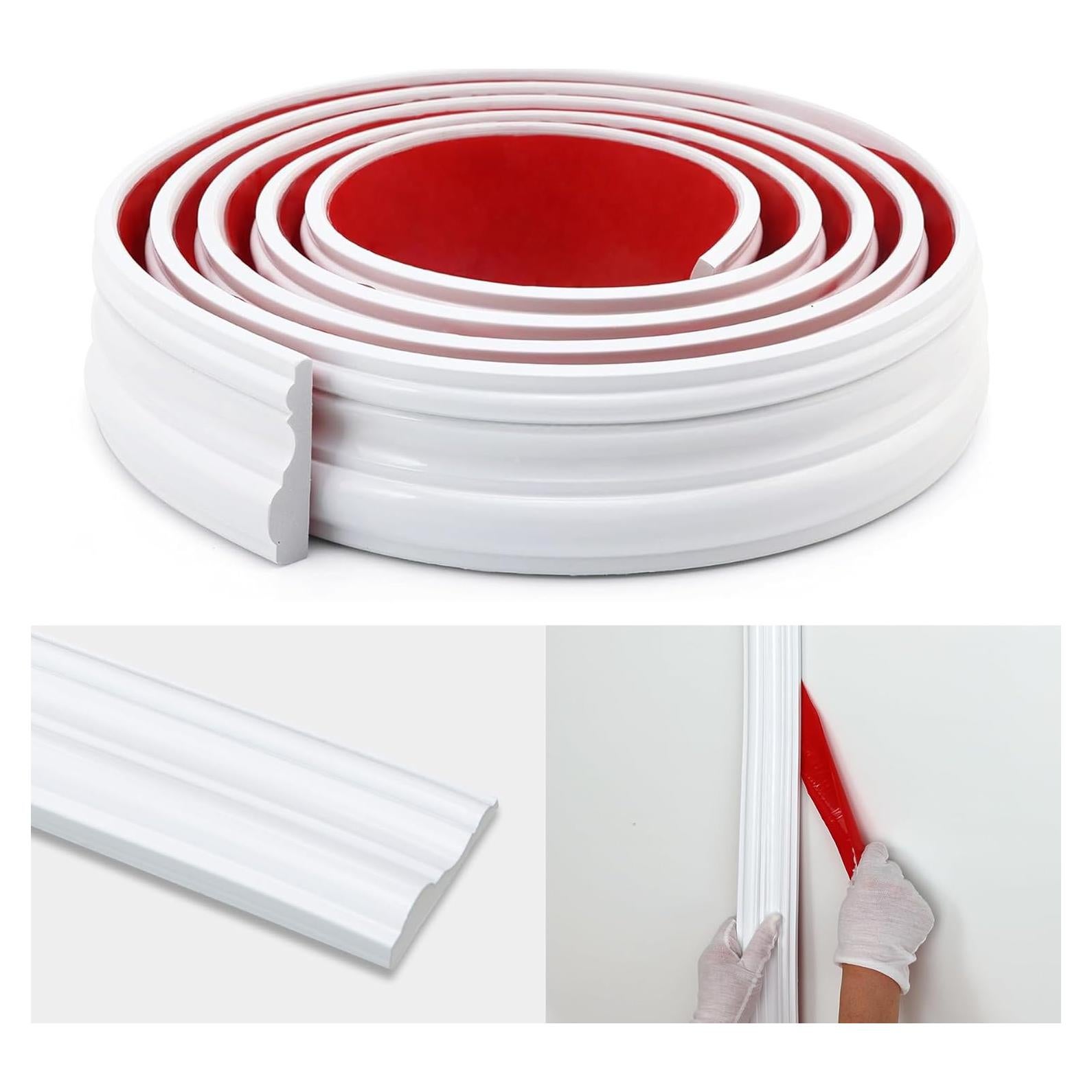 Moldura de Pared Autoadhesiva Taaizau 299.72 cm x 2.29 cm