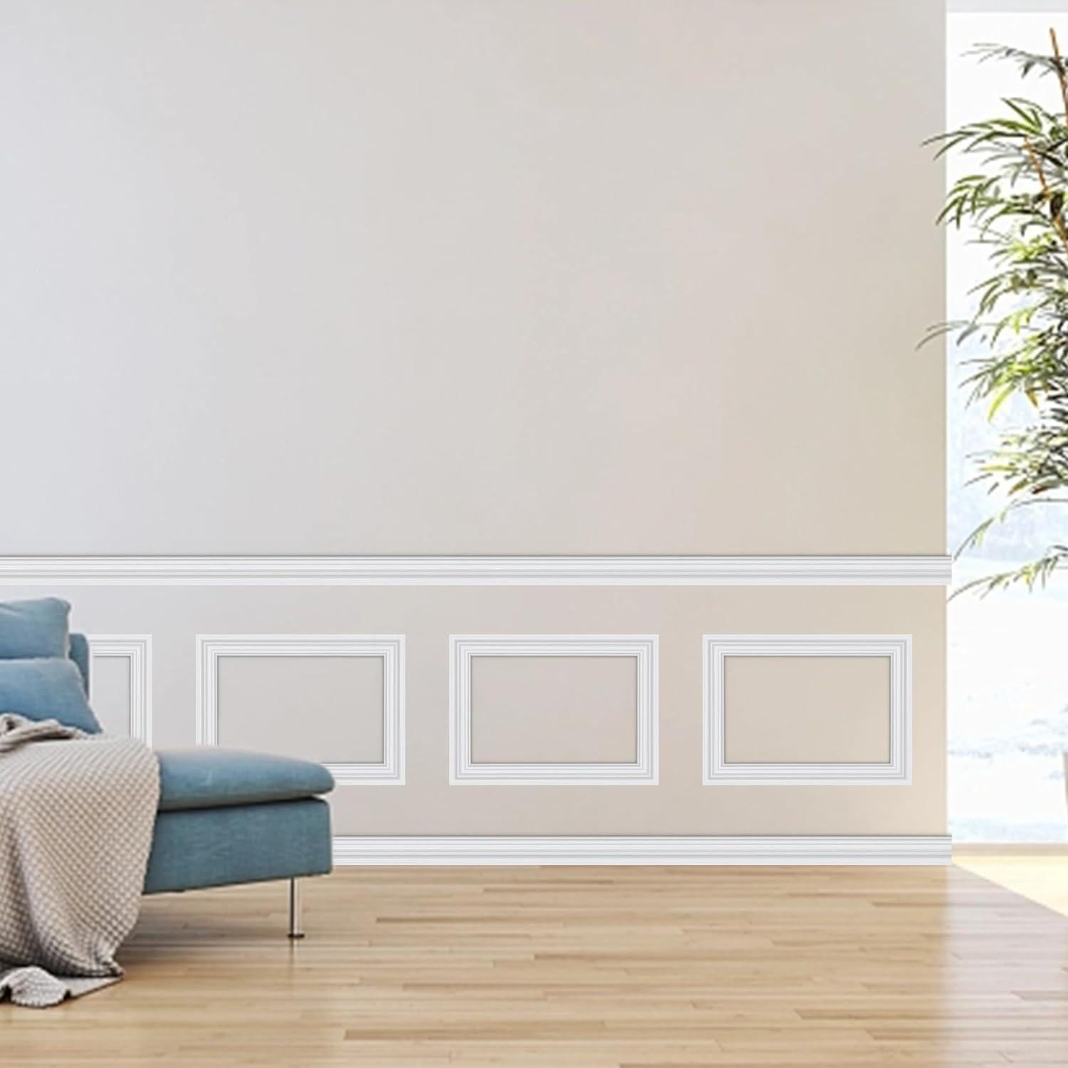 Moldura de Pared Autoadhesiva Taaizau 299.72 cm x 2.29 cm