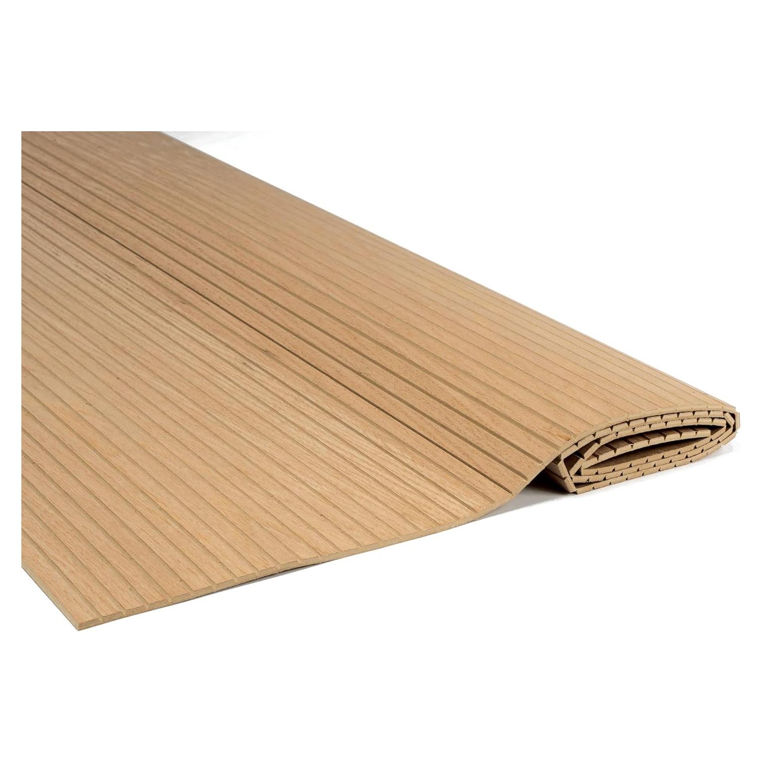 Veneer de roble rojo flexible 1.27 cm - 243.84 x 121.92 cm