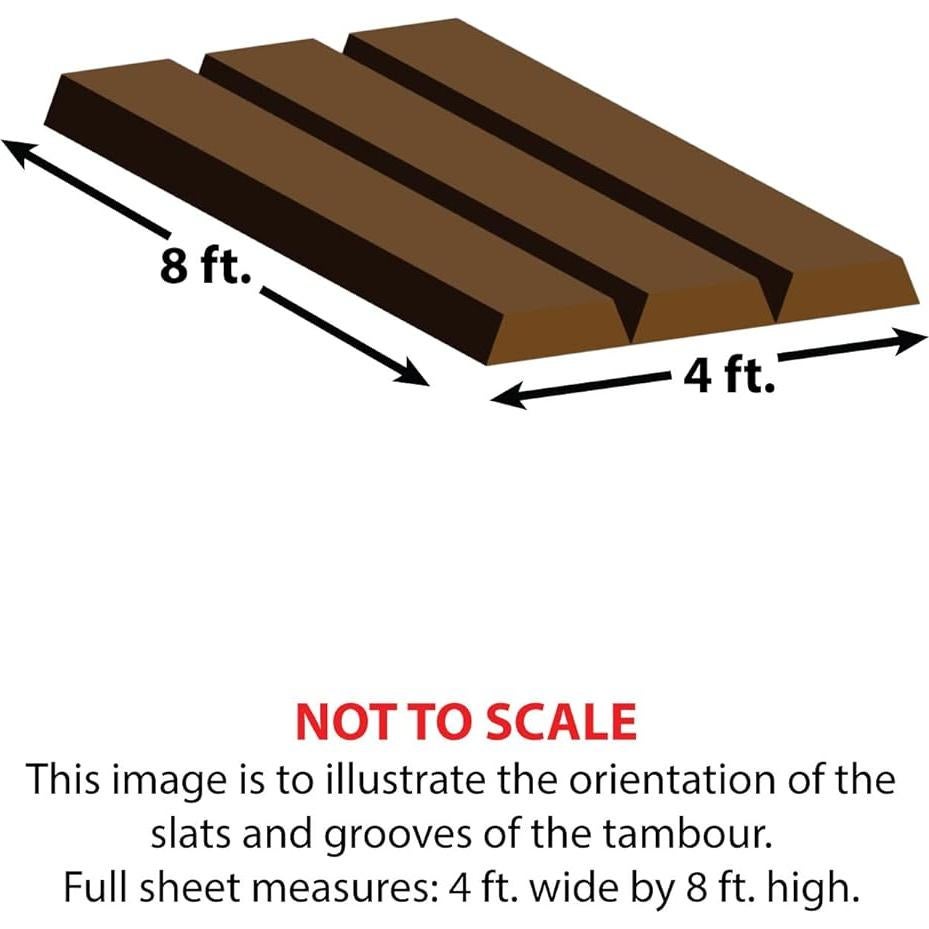Veneer de roble rojo flexible 1.27 cm - 243.84 x 121.92 cm