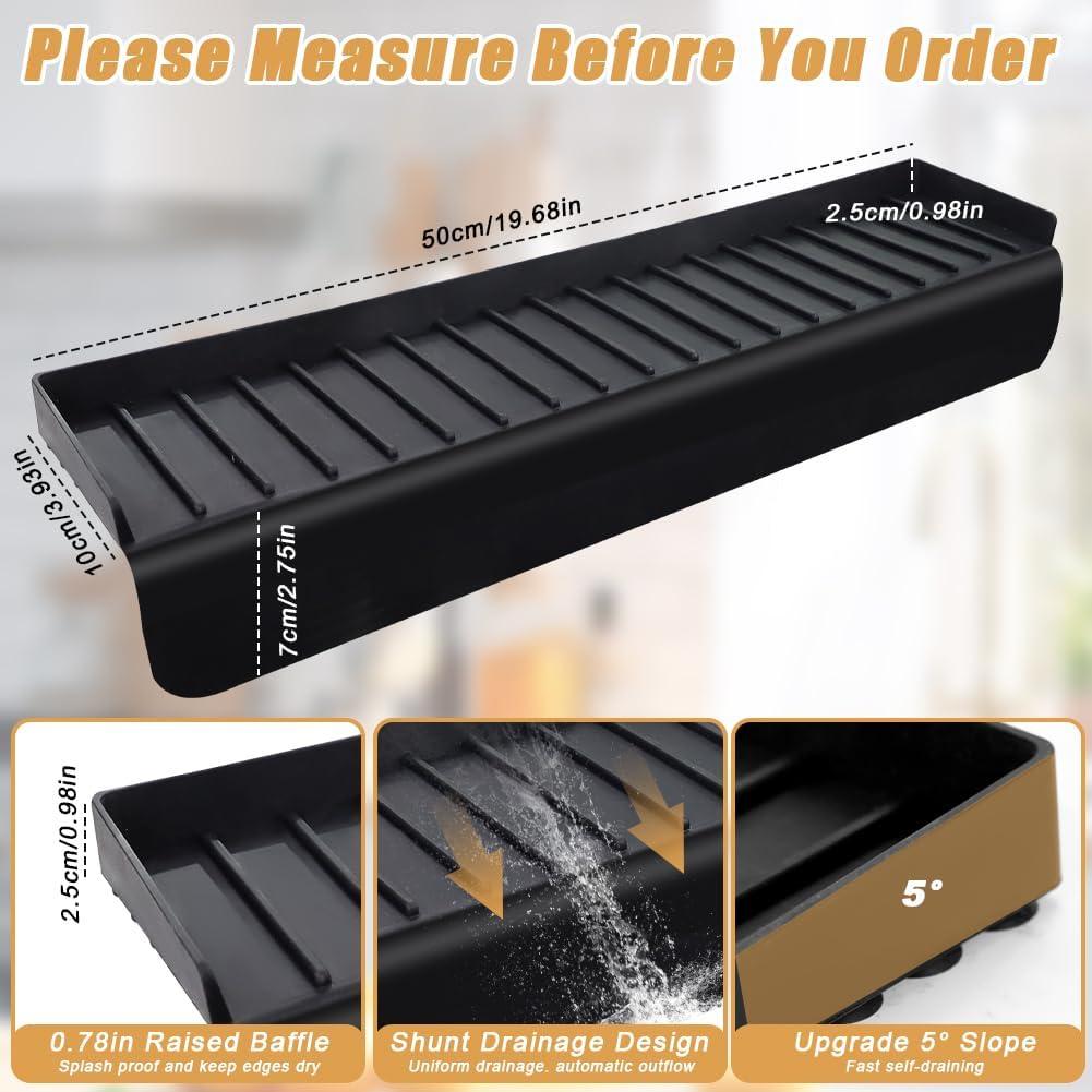 Protector de Borde de Fregadero Abnaok Silicona 5cm x 51cm