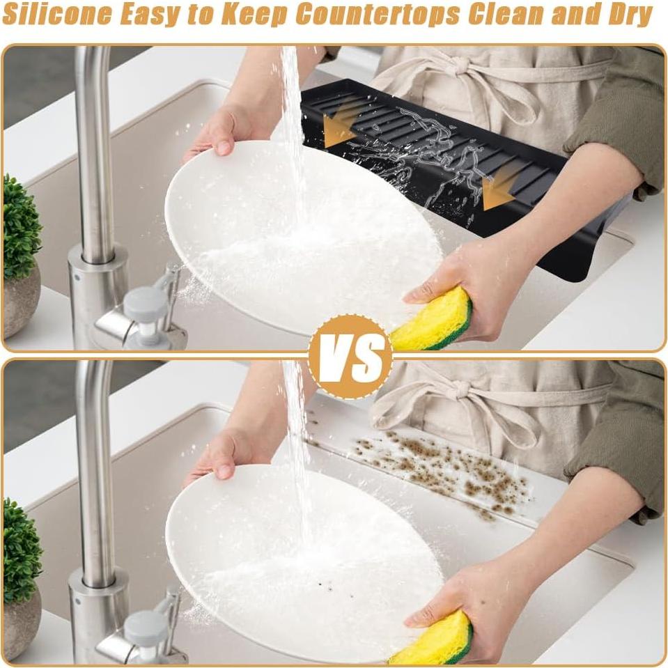 Protector de Borde de Fregadero Abnaok Silicona 5cm x 51cm