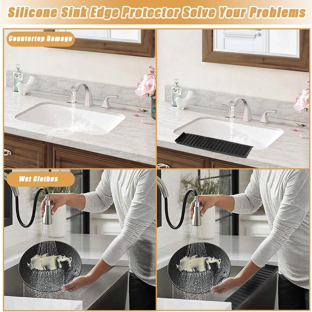 Protector de Borde de Fregadero Abnaok Silicona 5cm x 51cm
