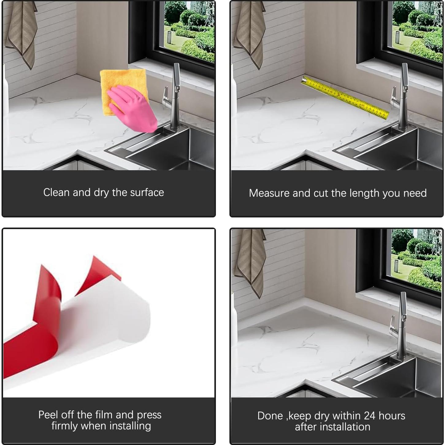 Moldura Cuarterona Flexible mvuenleyog 198 cm Caucho Blanco