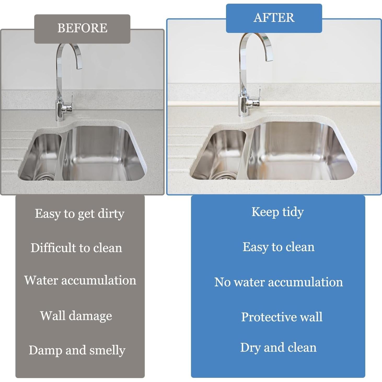 Moldura Cuarterona Flexible mvuenleyog 198 cm Caucho Blanco