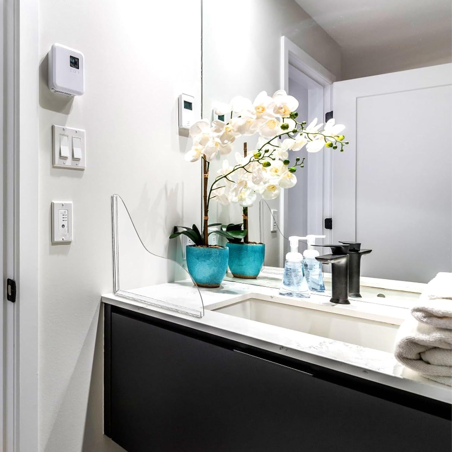 Paquete de 4 Protectores de Salpicaduras Eorbow para Bañera