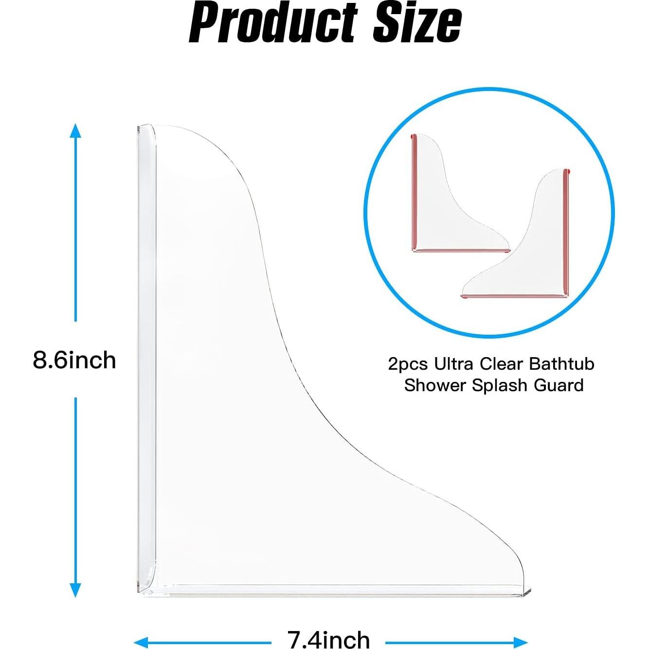 Protector de Salpicaduras de Ducha Tiga 2 Piezas 3M