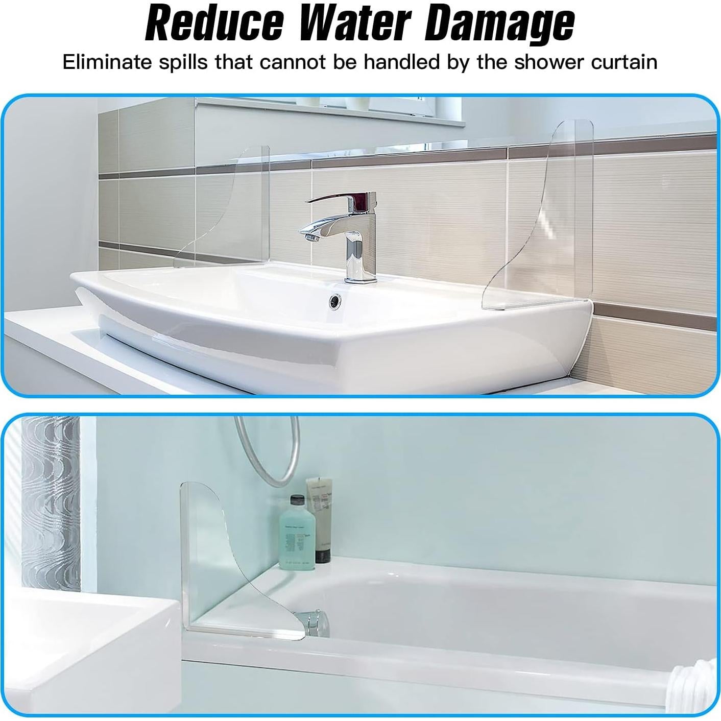 Protector de Salpicaduras de Ducha Tiga 2 Piezas 3M