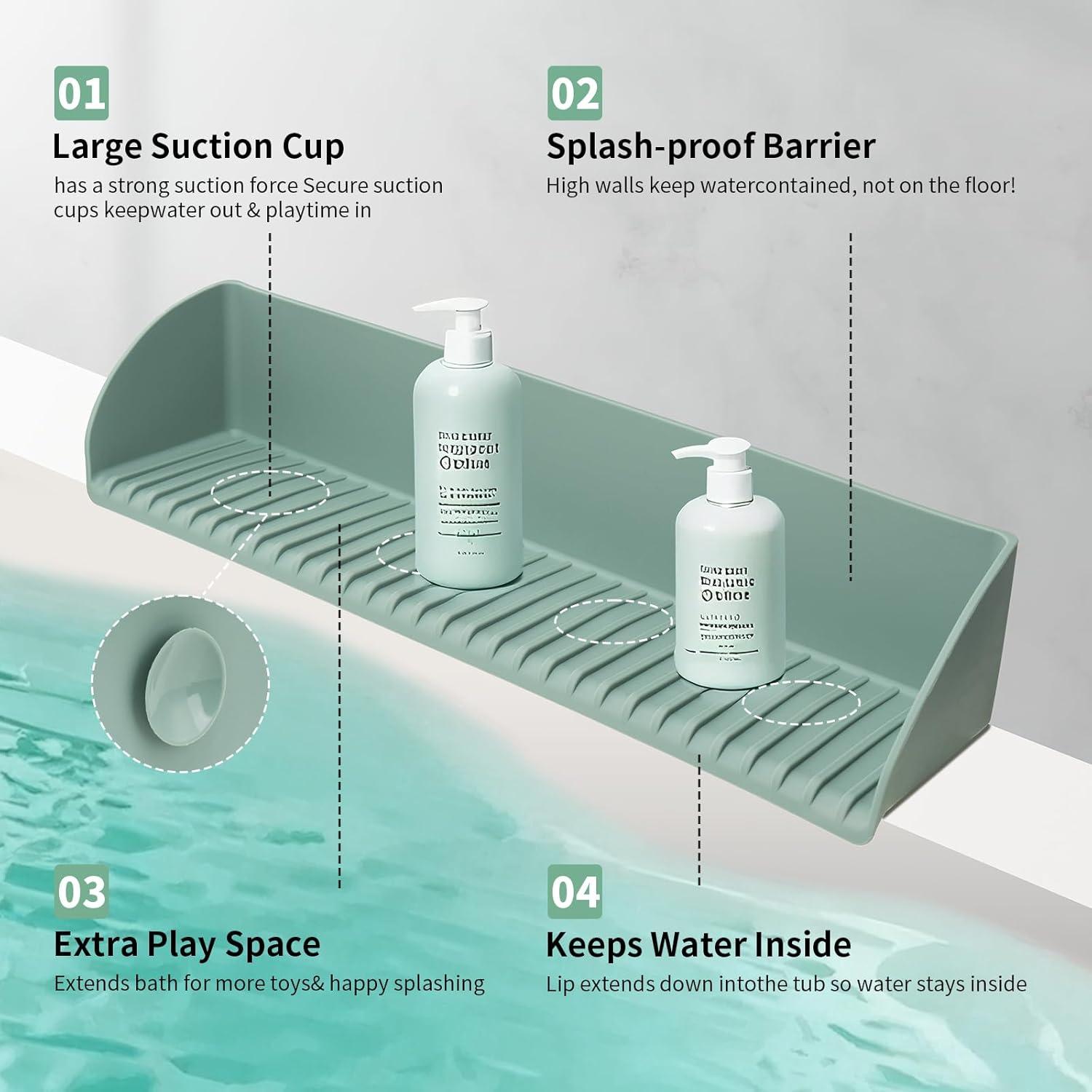 Protector de Salpicaduras de Silicona para Bañera BUQ Aqua