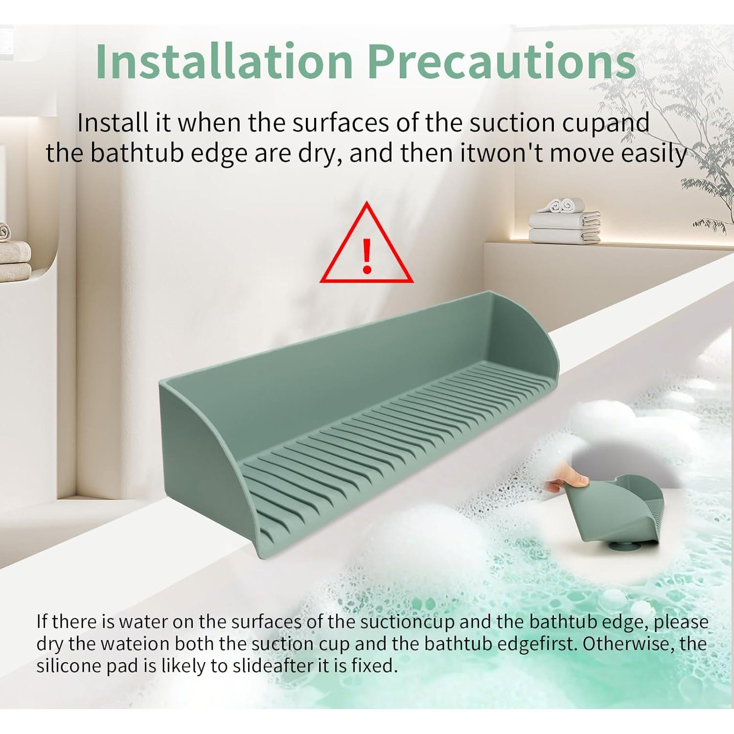 Protector de Salpicaduras de Silicona para Bañera BUQ Aqua