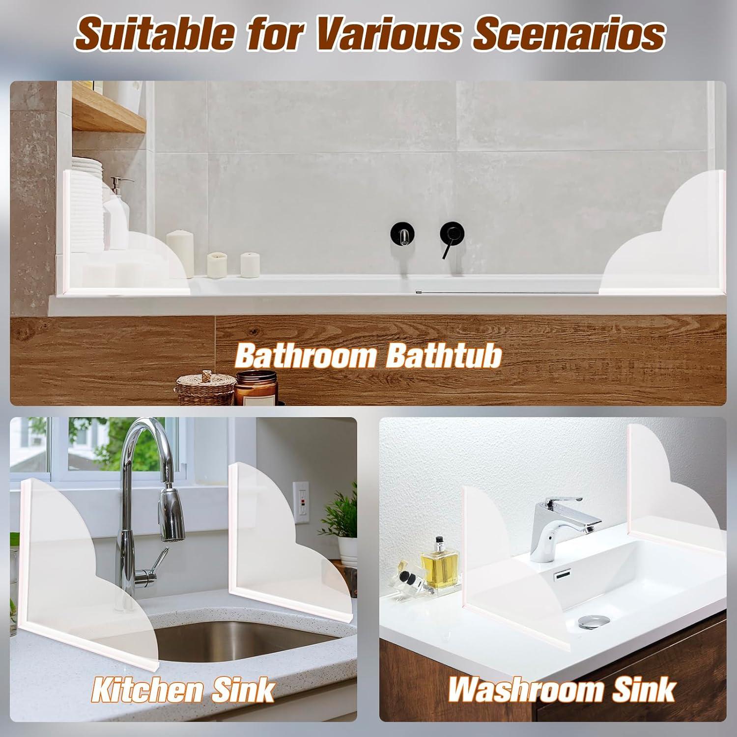 Protector de Salpicaduras para Ducha ChezMax - 2 Pcs Acrílico