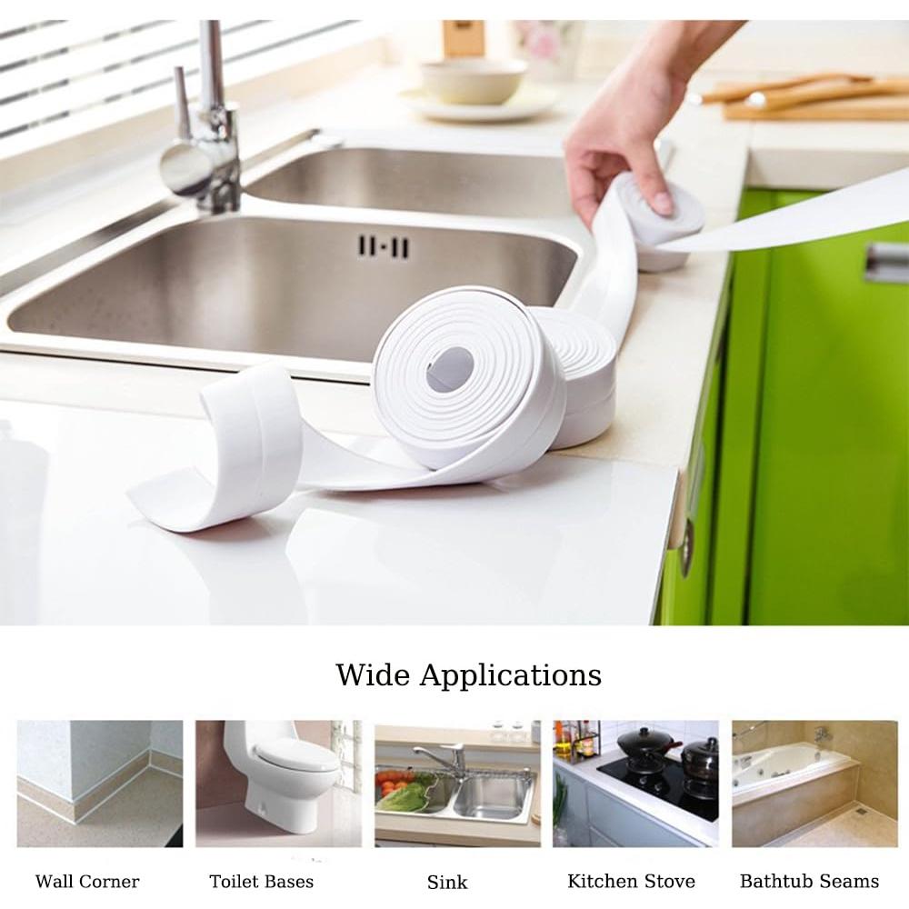 Cinta de Sellado Autoadhesiva PVC Sehfupoye 3 Rollos 38mm x 3.2m