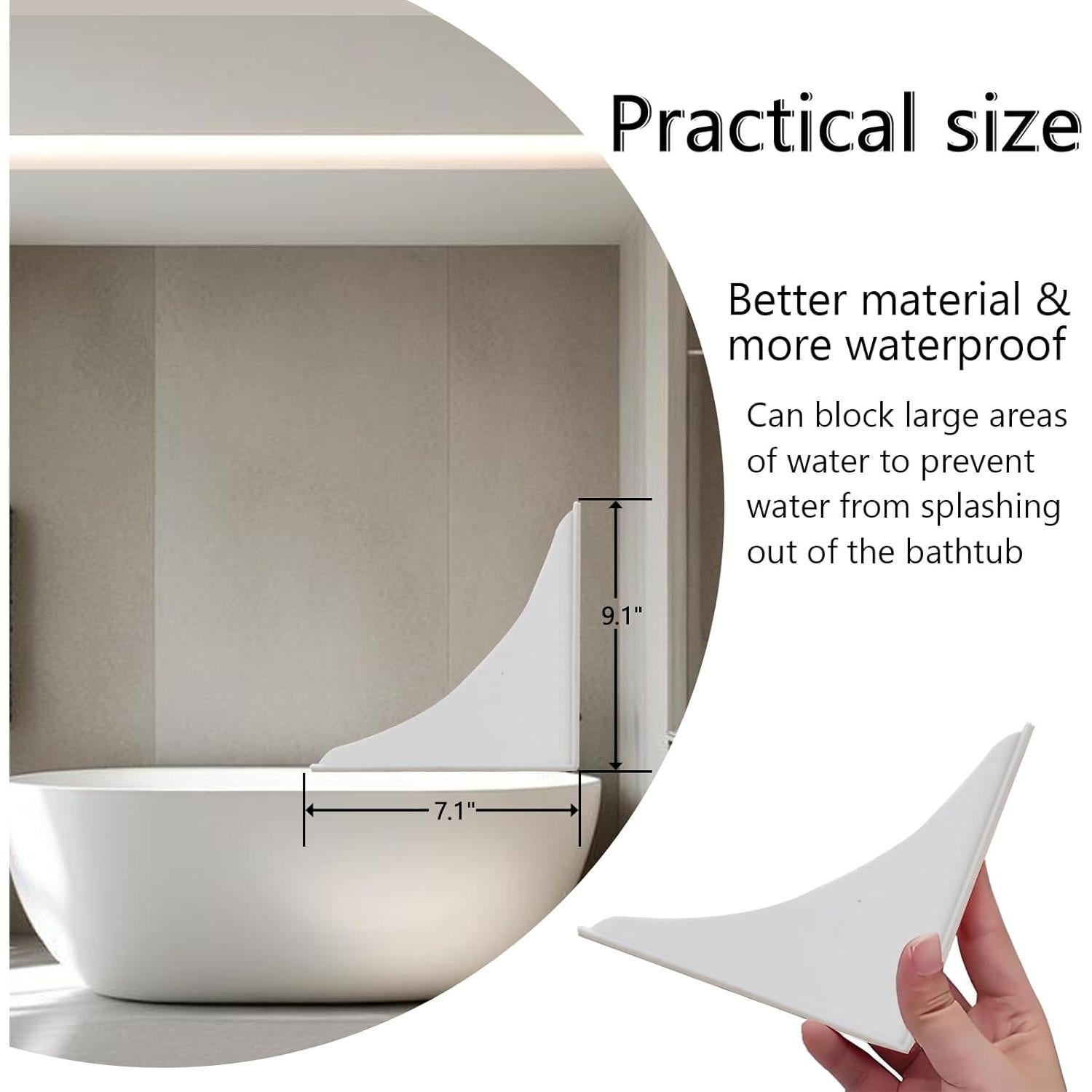 Paquete de 2 Protectores de Salpicaduras de Agua ZephyrJazz 23.5x23.5 cm