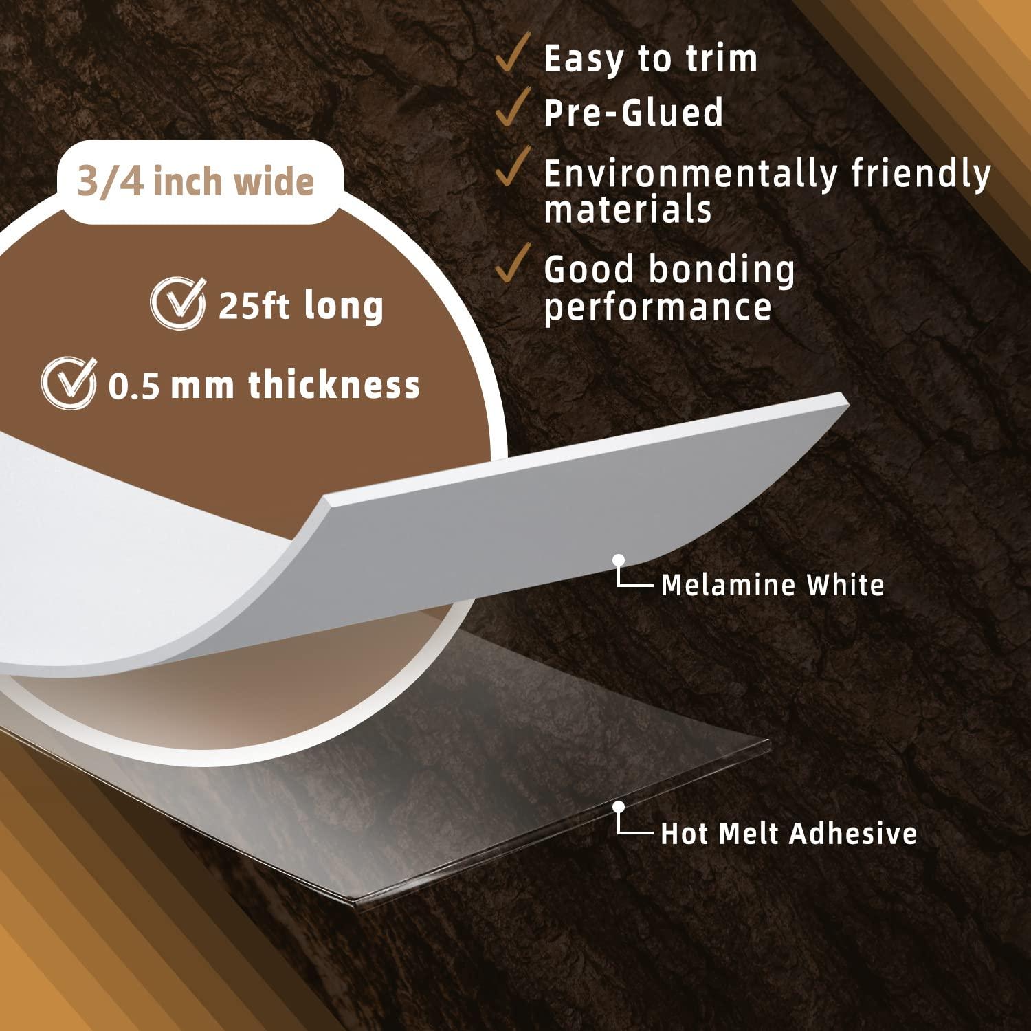 Banda de Biselado de Melamina GSCIT Club 19mm x 7.62m Blanca