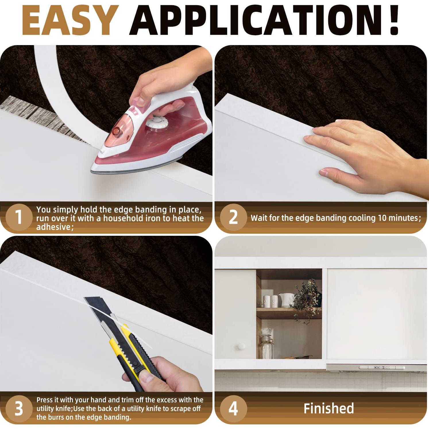 Banda de Biselado de Melamina GSCIT Club 19mm x 7.62m Blanca