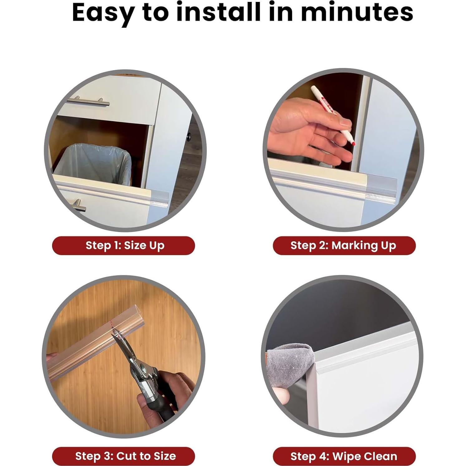 Protector de Borde Cabinet Hero 91.44 cm Transparente - 2 Piezas