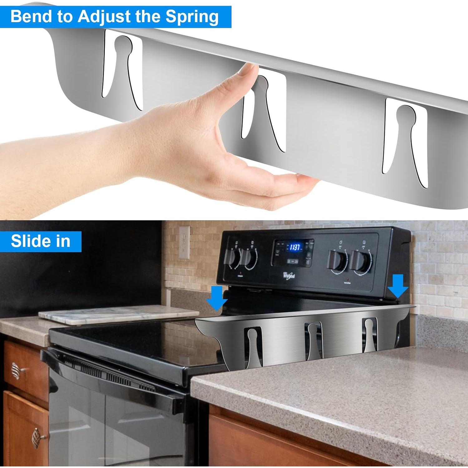 Cubierta de Espacio entre Estufa y Encimera KOZYLAND 2 pcs