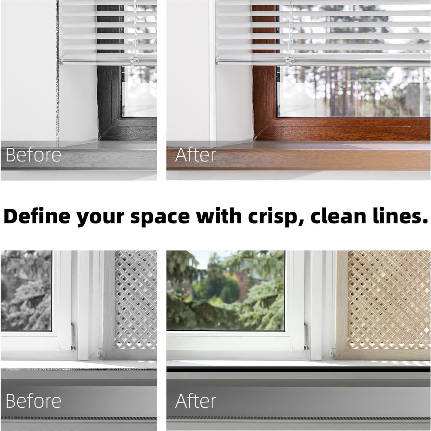 Moldura Autoadhesiva Flexible JSIWOTH 3.05m 2.0cm Blanca