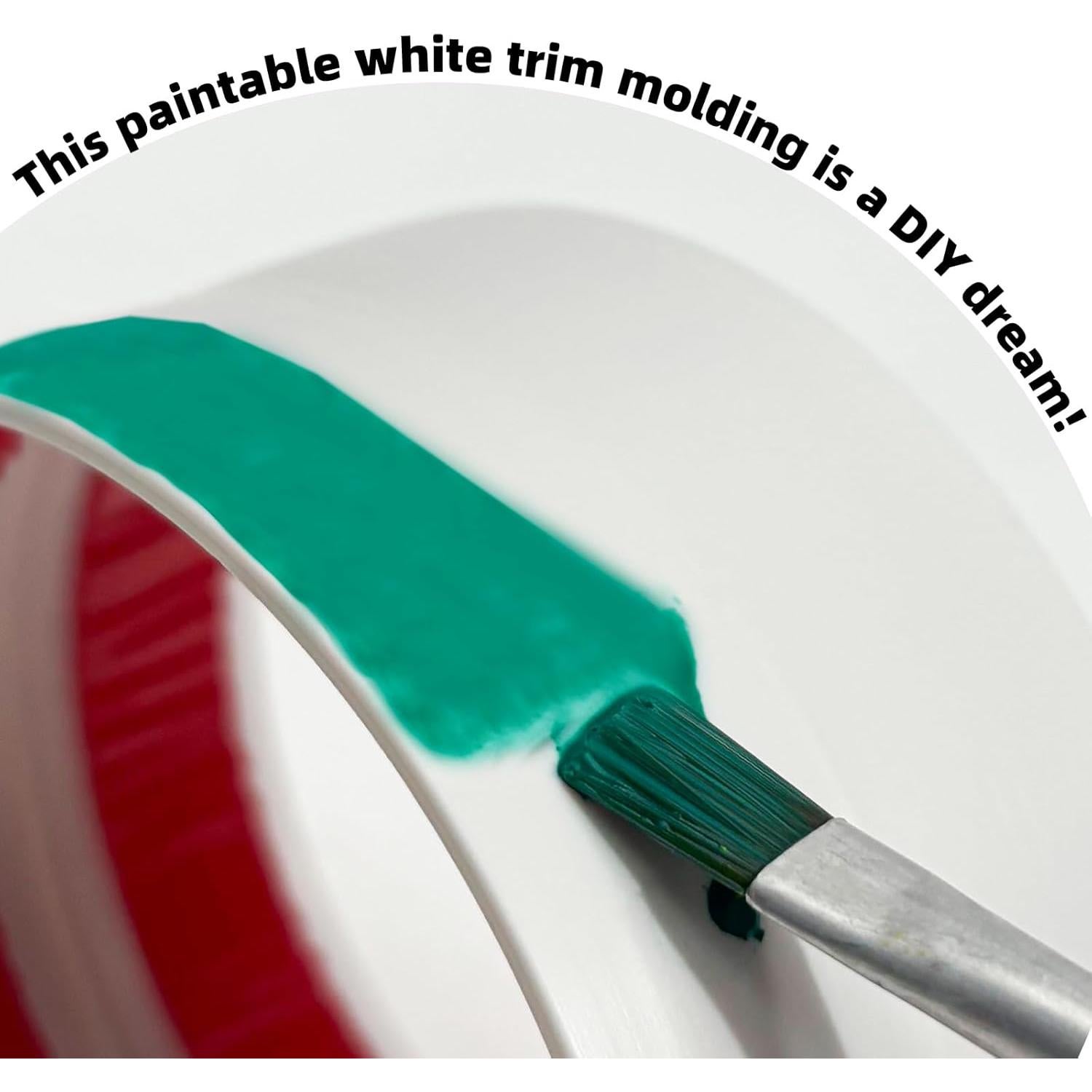 Moldura Autoadhesiva Flexible JSIWOTH 3.05m 2.0cm Blanca