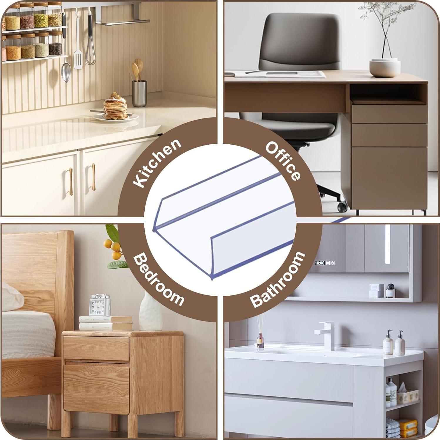 10 Protectores de Borde de Gabinete 45.7cm x 1.9cm CHolic