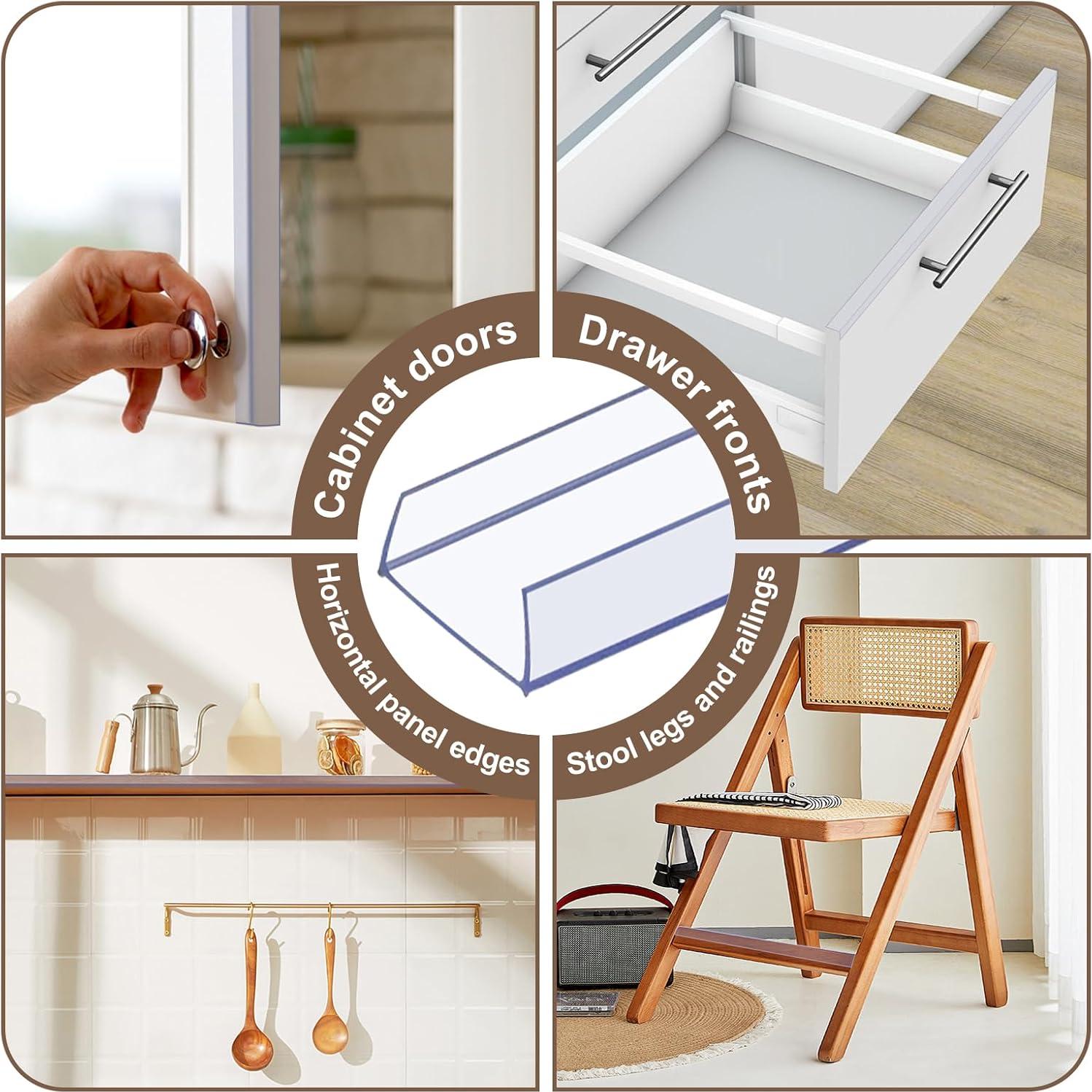 10 Protectores de Borde de Gabinete 45.7cm x 1.9cm CHolic