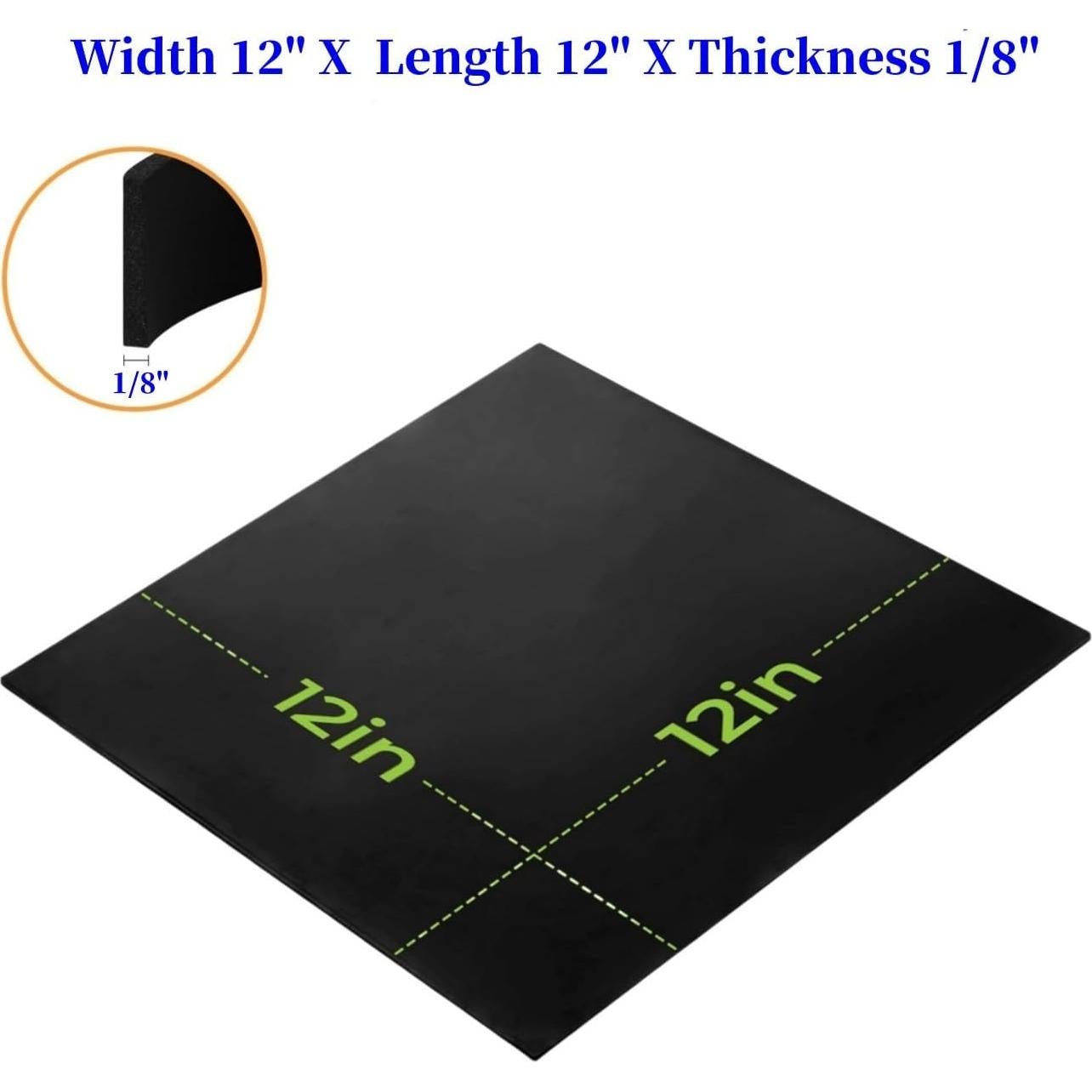 Hoja de goma de silicona MIKING 30.5x30.5cm, 3 unidades