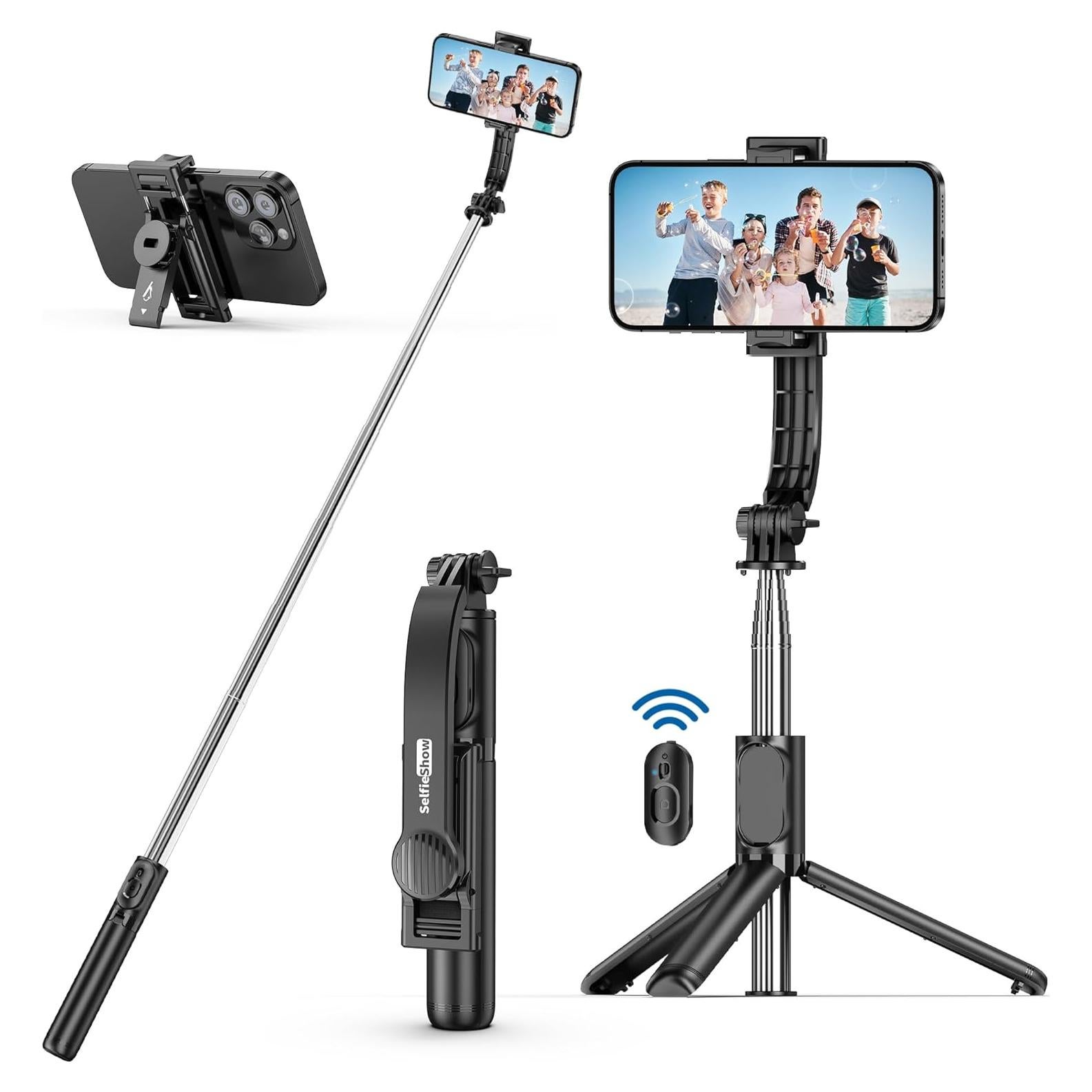 Palo Selfie Extensible SelfieShow con Control Remoto y Trípode