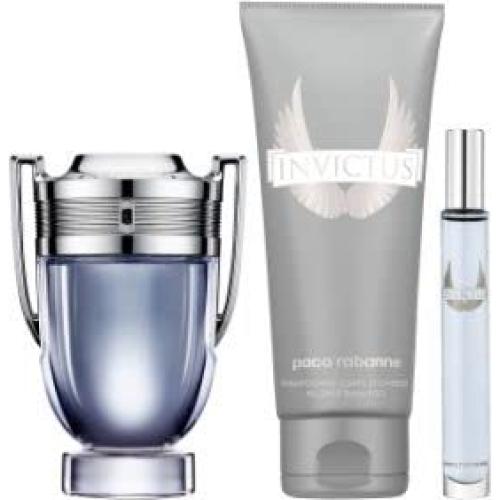 Set de Fragancia Paco Rabanne Invictus 3 Piezas 100ml + 100ml + 10ml