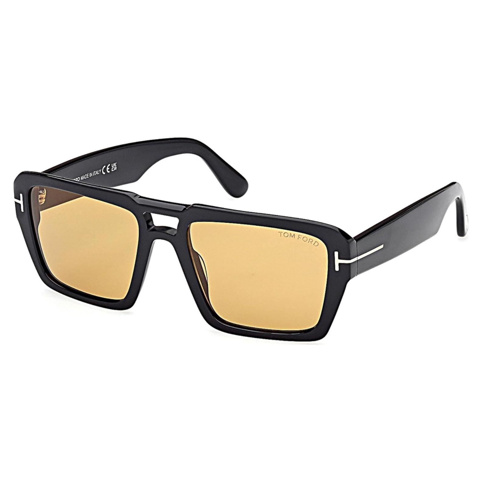 Gafas de Sol Tom Ford FT1153 Cuadradas 56mm Negro Brillante